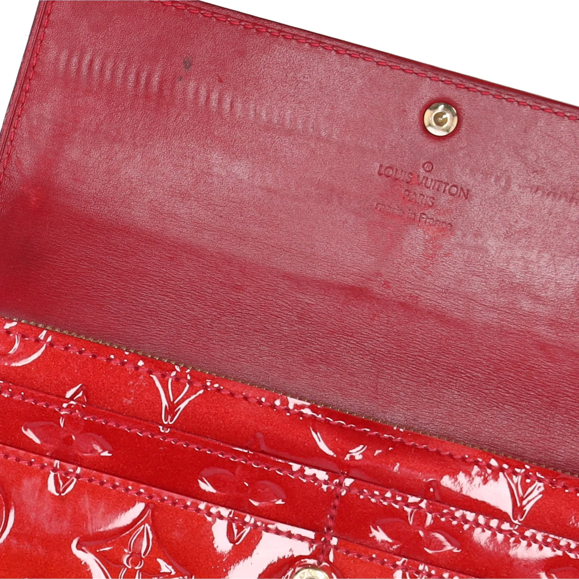 Louis Vuitton Sarah Monogram Vernis Long Wallet M93530 Pomme d'Amour sold by Gaby's Bags product image thumbnail 5