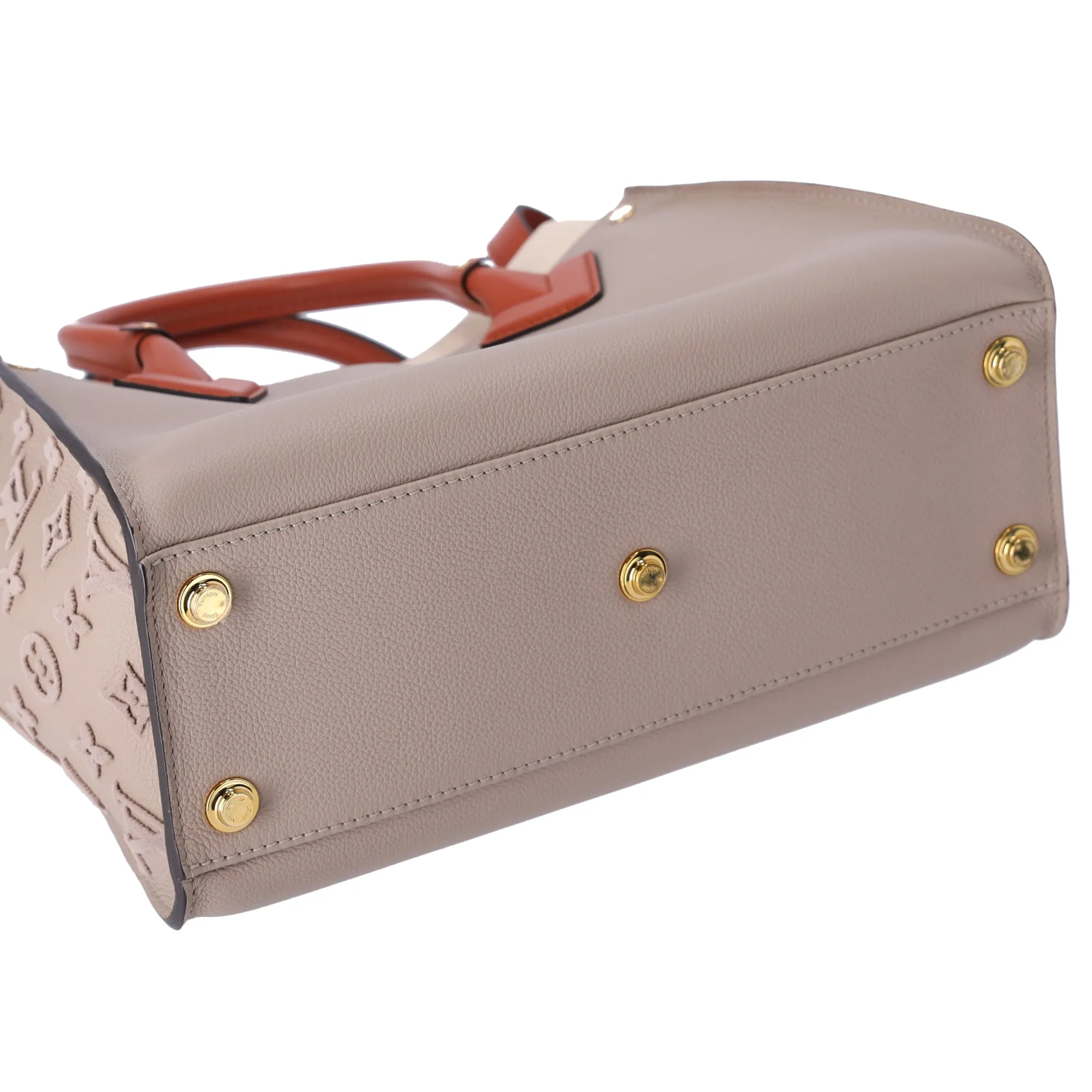 Louis Vuitton On My Side MM Satchel Monogram Tuffetage Galet Leather sold by Gaby's Bags product image thumbnail 4