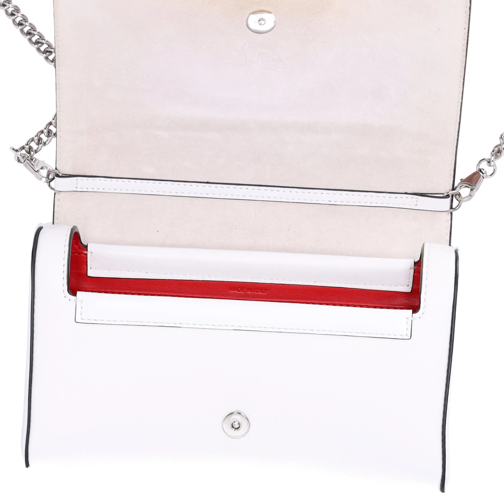 Christian Louboutin Rubylou Shoulder Bag White Leather Love sold by Gaby's Bags product image thumbnail 5