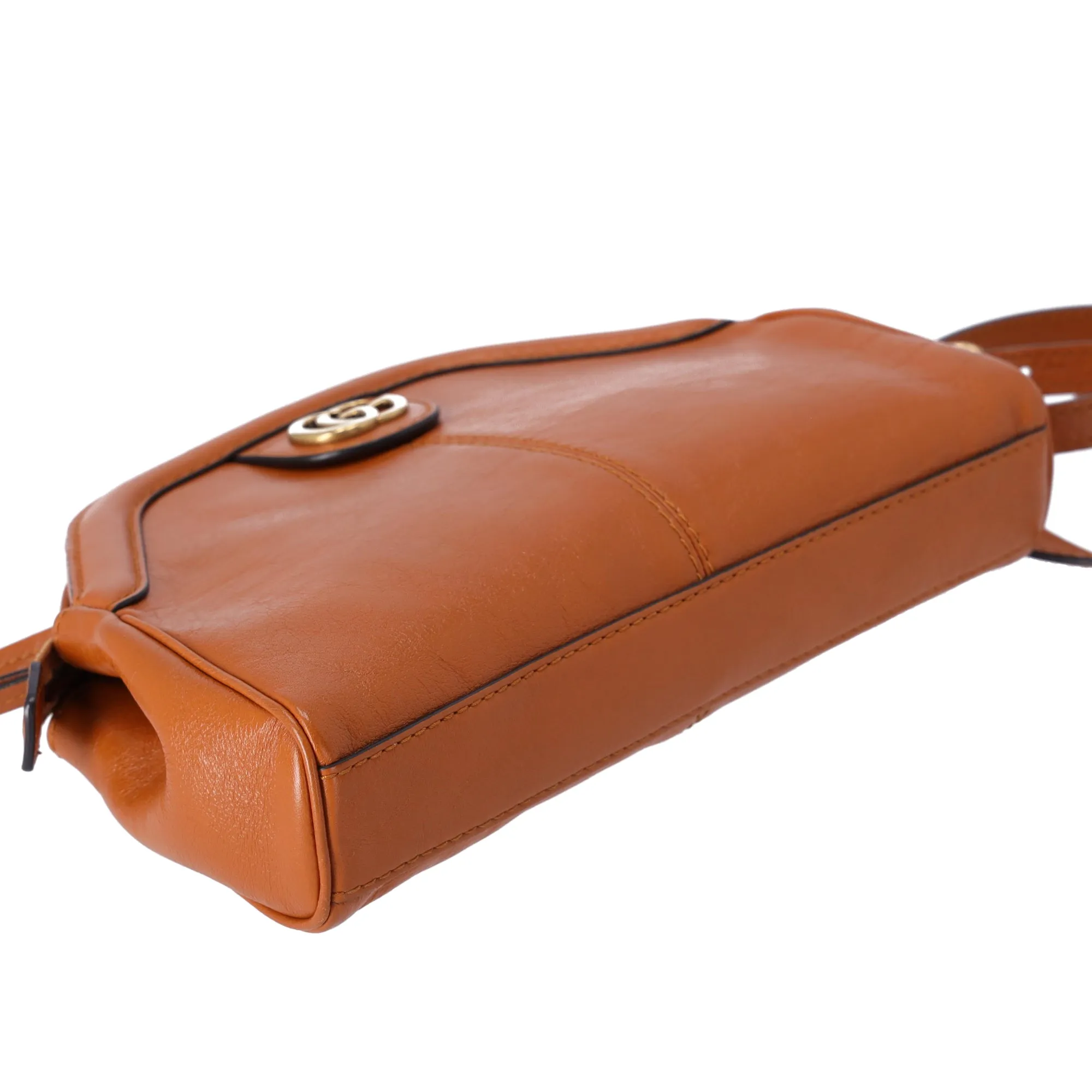 GUCCI Rebel Small Shoulder Bag 524620 Brown Leather sold by Gaby's Bags product image thumbnail 4