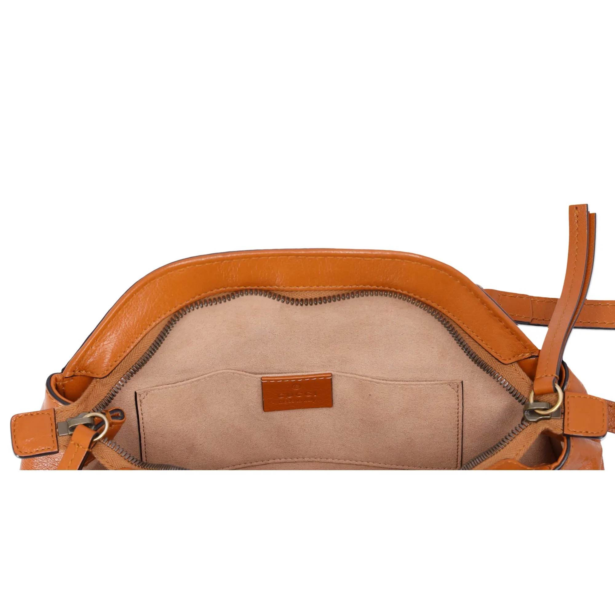GUCCI Rebel Small Shoulder Bag 524620 Brown Leather sold by Gaby's Bags product image thumbnail 5