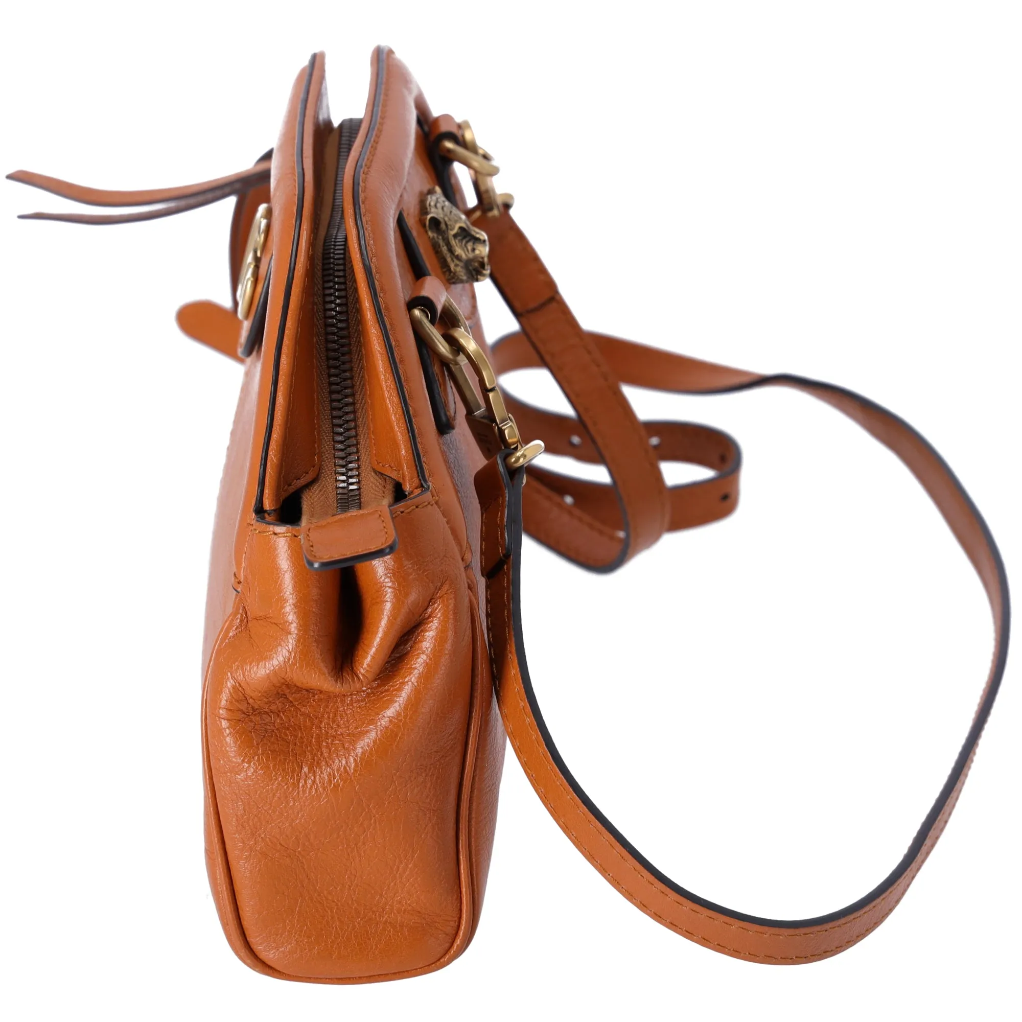 GUCCI Rebel Small Shoulder Bag 524620 Brown Leather sold by Gaby's Bags product image thumbnail 2