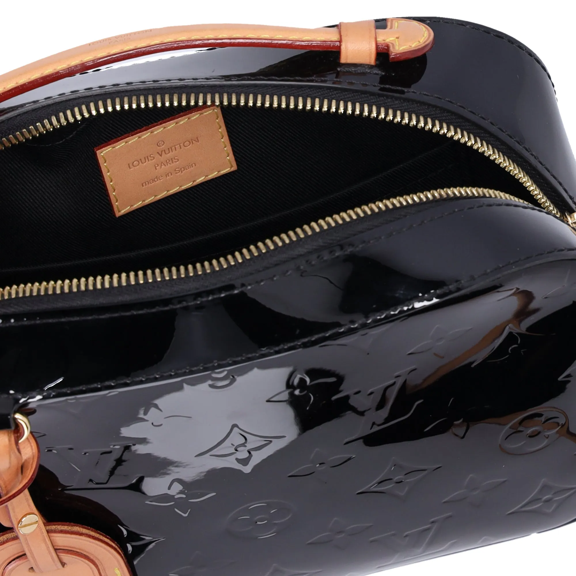 Louis Vuitton Santa Monica Monogram Vernis Shoulder Bag M90370 Noir Vernis sold by Gaby's Bags product image thumbnail 4