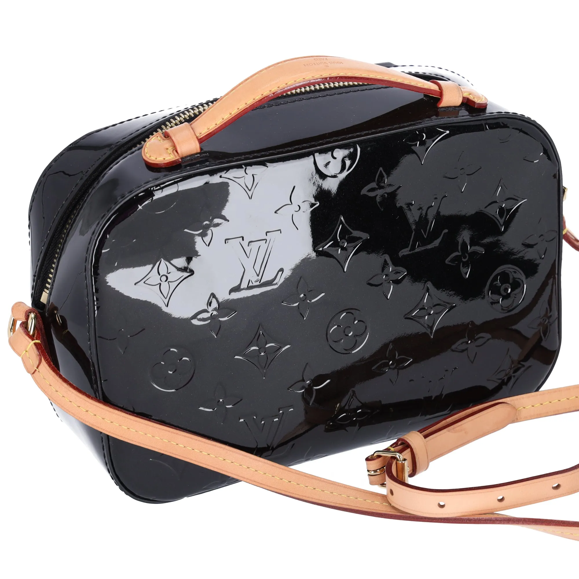 Louis Vuitton Santa Monica Monogram Vernis Shoulder Bag M90370 Noir Vernis sold by Gaby's Bags product image thumbnail 3