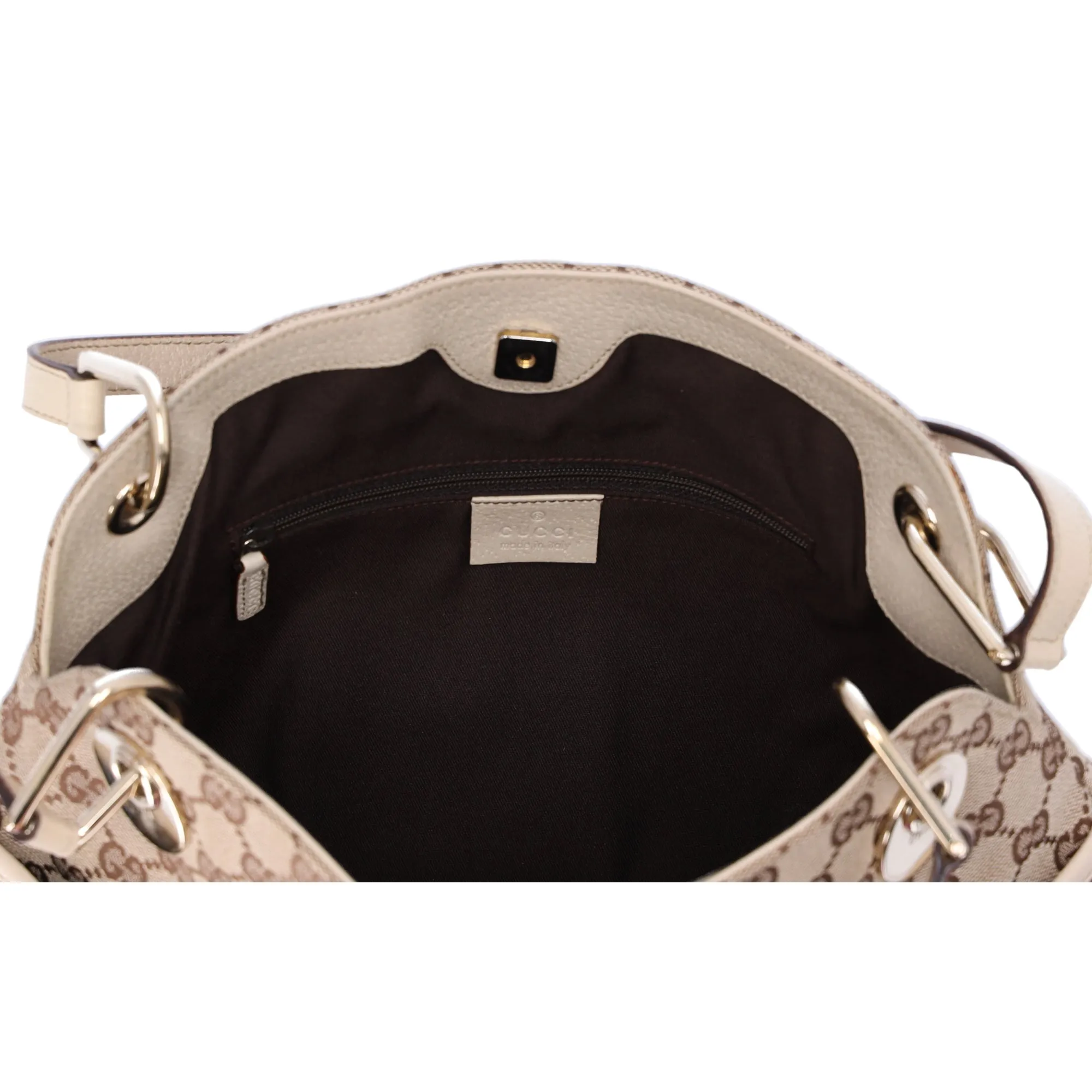 GUCCI GG Eclipse Tote Bag 121023 Beige Cream Jacquard Leather sold by Gaby's Bags product image thumbnail 5