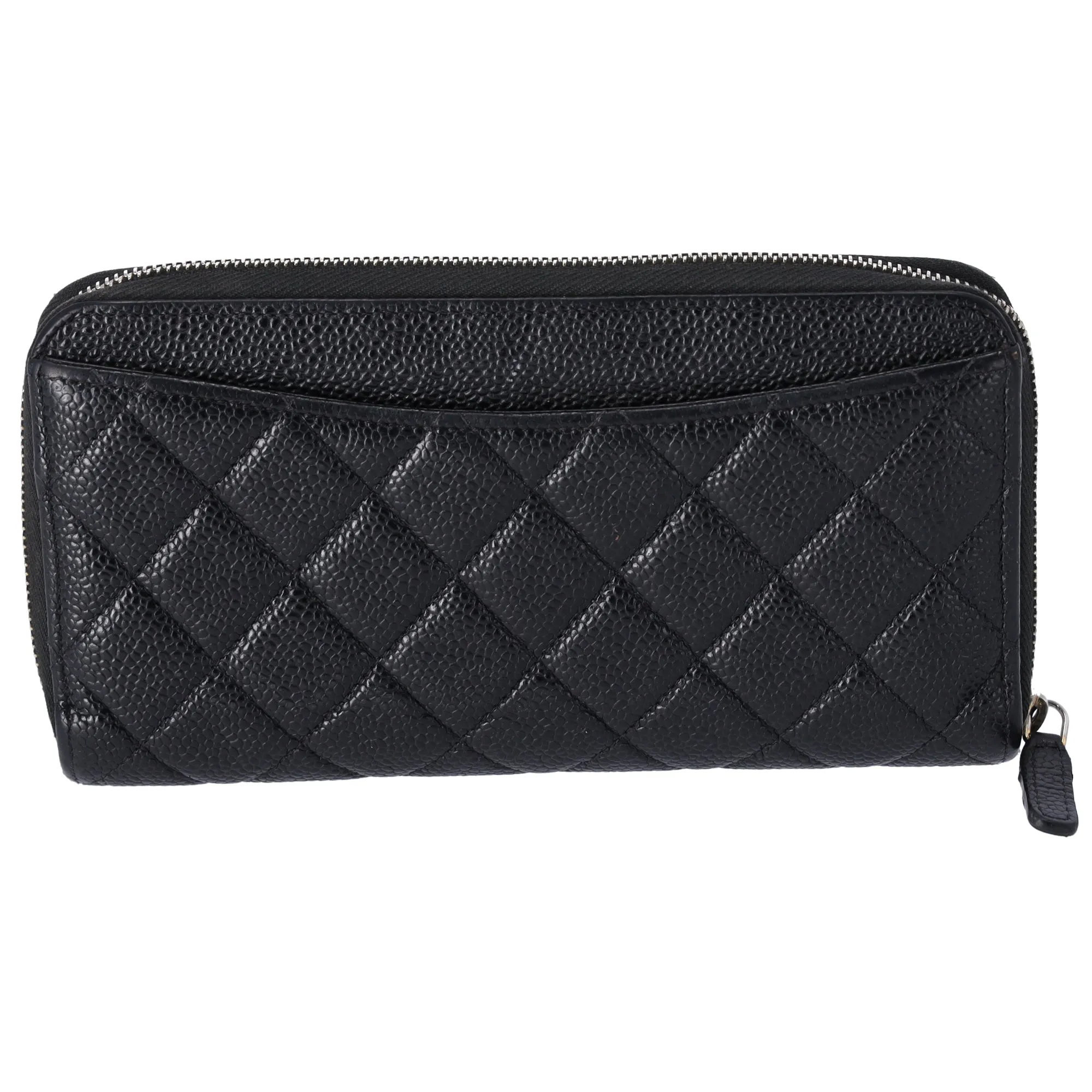 CHANEL Matelasse Long Zippy Wallet AP0242 Black Caviar Leather sold by Gaby's Bags product image thumbnail 2