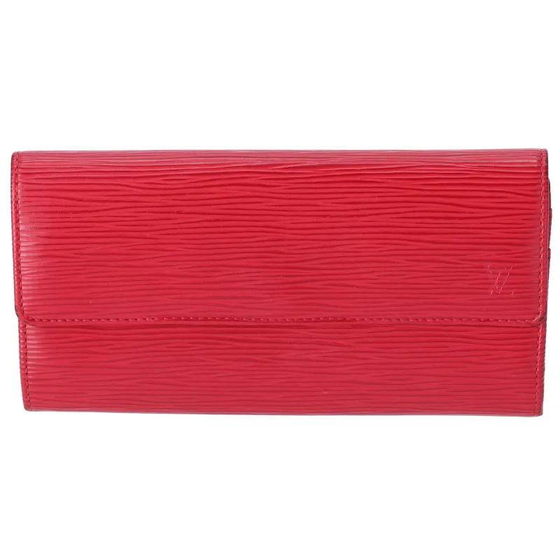 Louis Vuitton Sarah Epi Long Wallet M60316 Carmine Epi Leather sold by Gaby's Bags