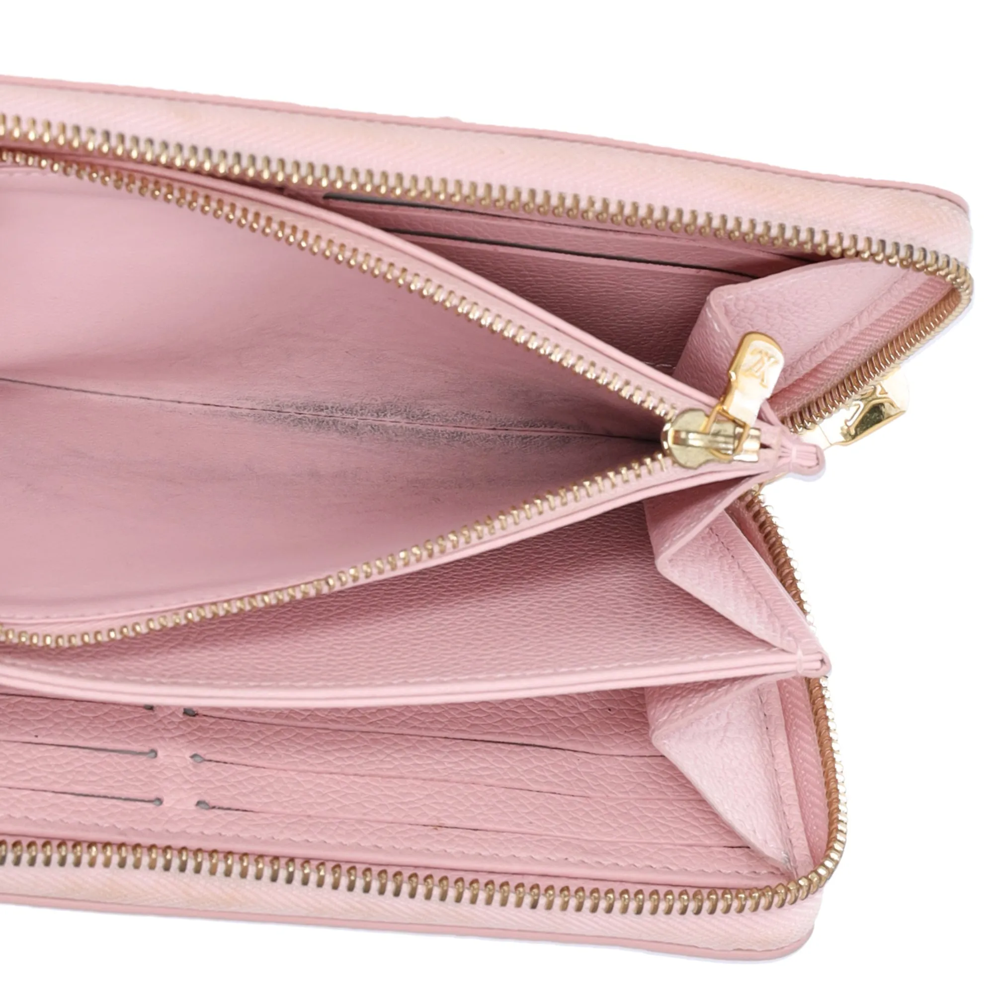 Louis Vuitton Zippy Wallet Monogram Empreinte Broderie M81138 Pink sold by Gaby's Bags product image thumbnail 5