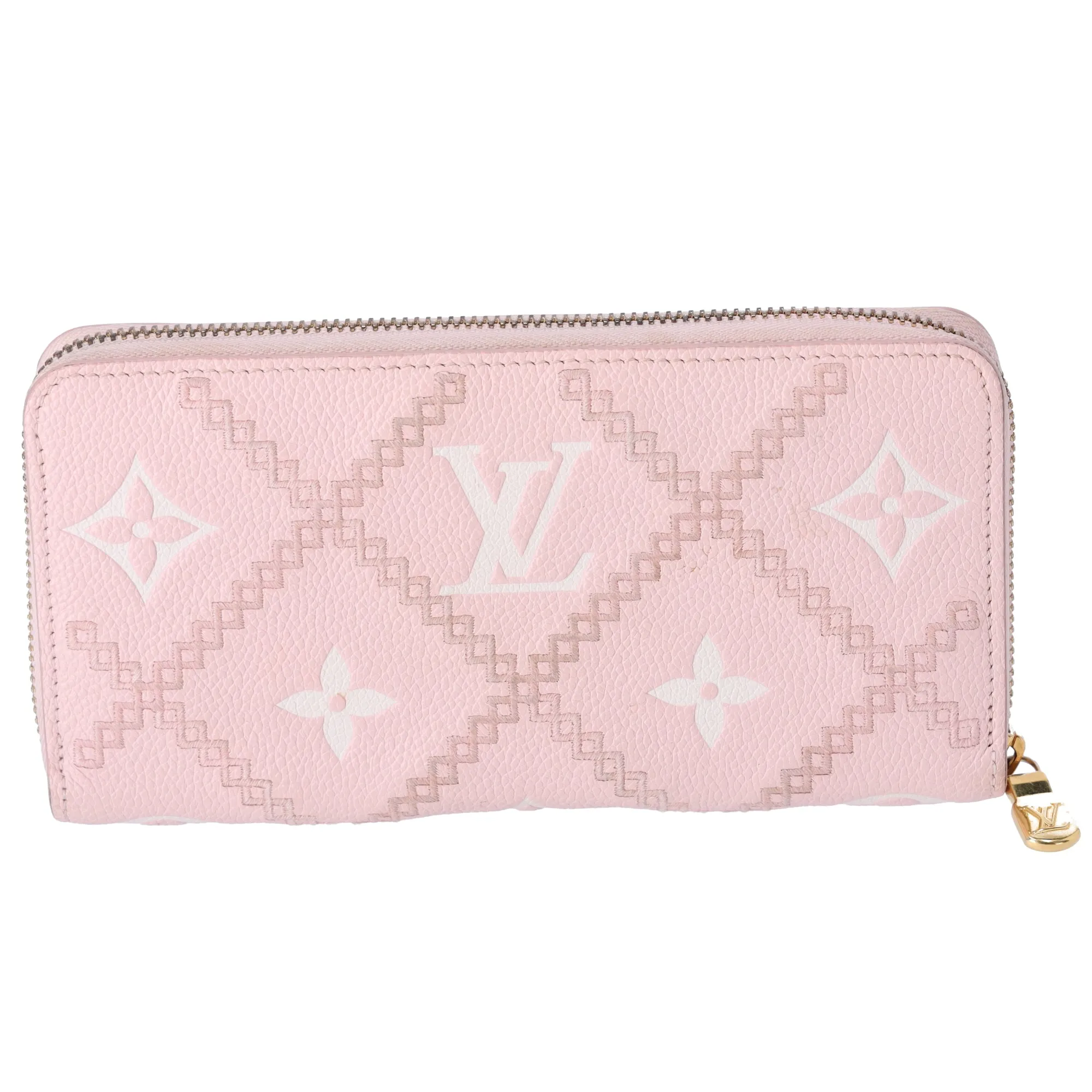 Louis Vuitton Zippy Wallet Monogram Empreinte Broderie M81138 Pink sold by Gaby's Bags product image thumbnail 2