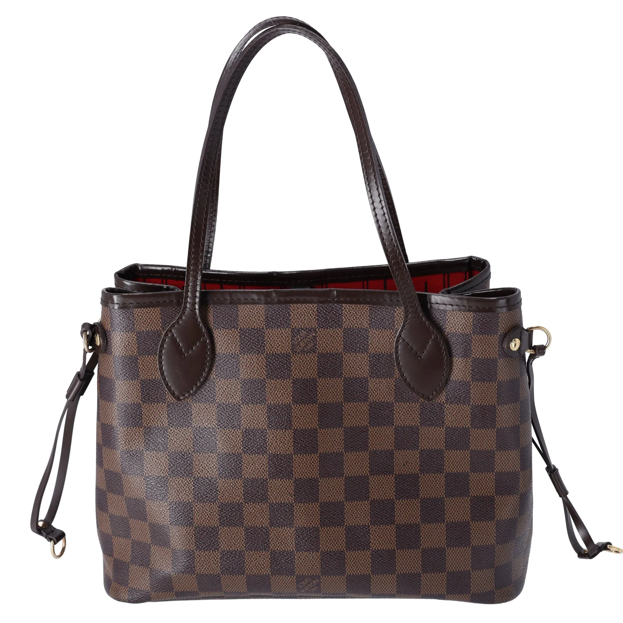 Louis Vuitton Neverfull PM Tote Bag N51109 Ebene Damier Canvas sold by Gaby's Bags