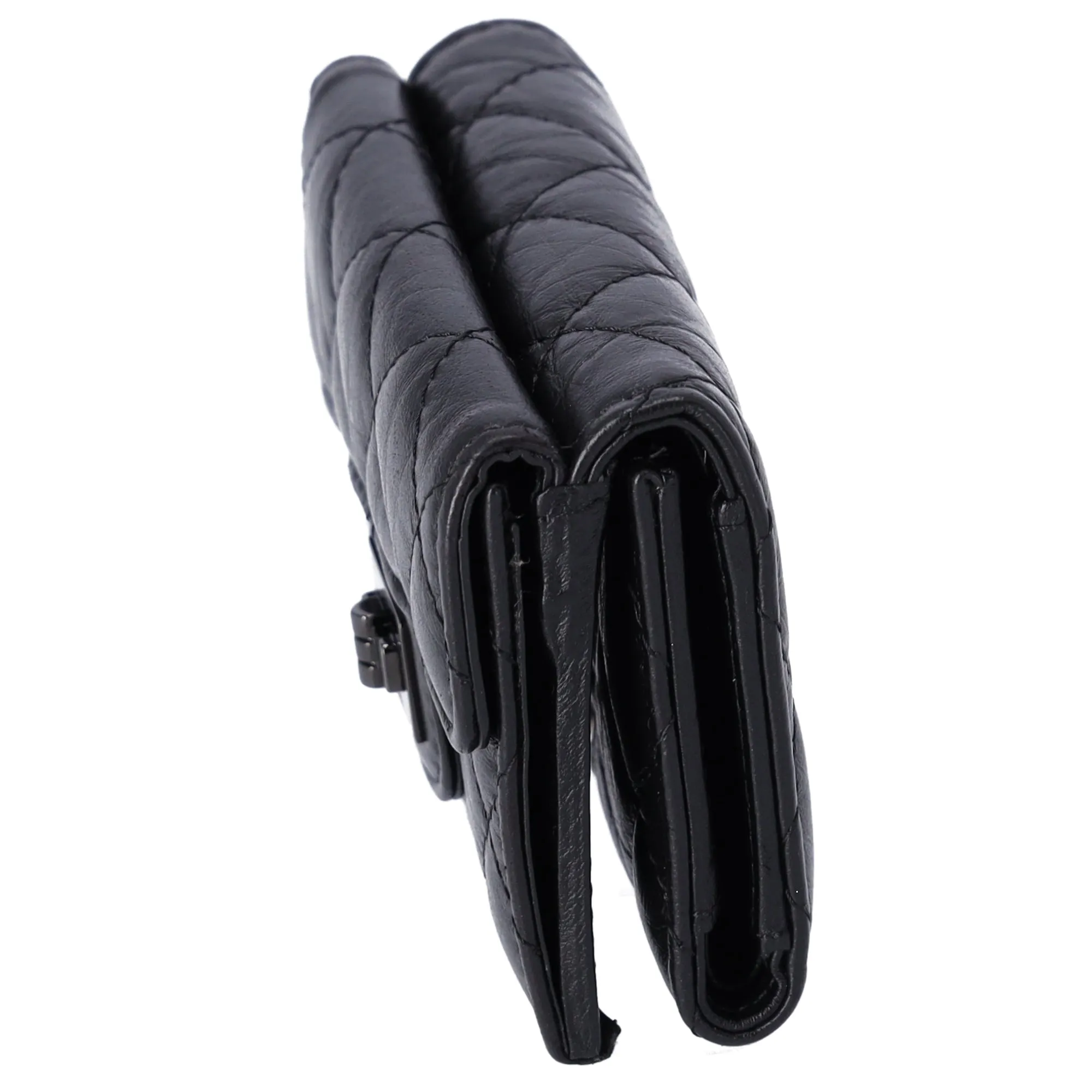 CHANEL 2.55 Reissue Trifold Wallet A70325 Black Vintage Calf Leather sold by Gaby's Bags product image thumbnail 3