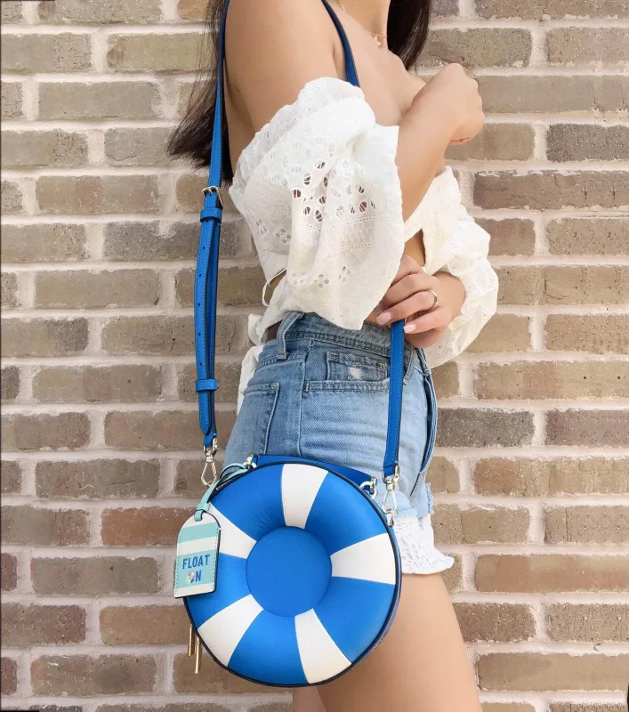 Kate Spade Splash Pool Float Crossbody Blue Multi Novelty sold by Gaby's Bags