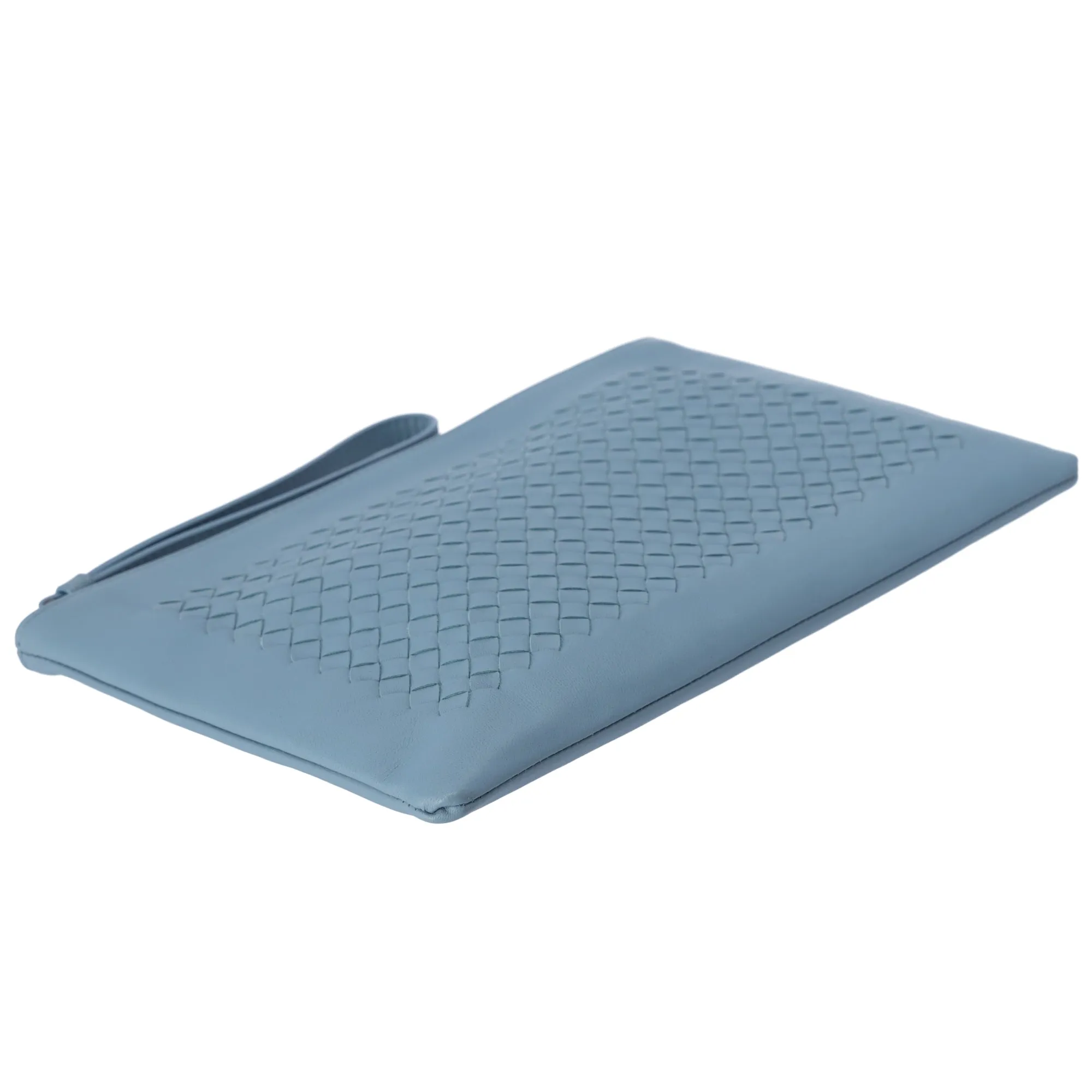 BOTTEGA VENETA Intrecciato Clutch Bag Light Blue Leather Pouch sold by Gaby's Bags product image thumbnail 5