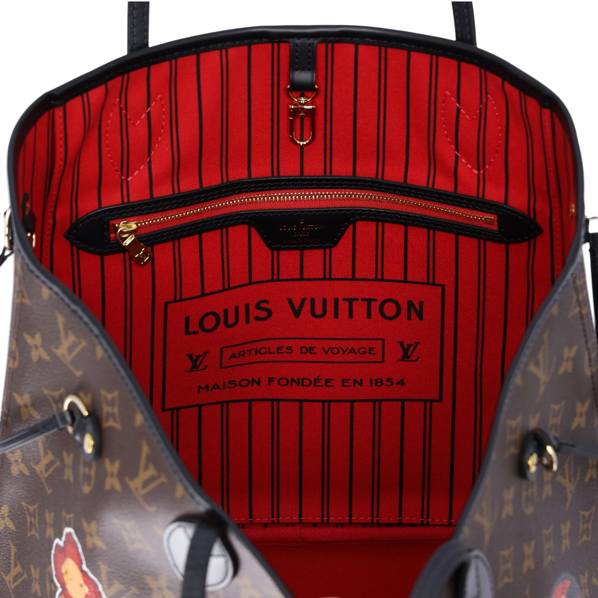 Louis Vuitton Neverfull MM My LV World Tour Monogram Tote Bag P00176 sold by Gaby's Bags product image thumbnail 5