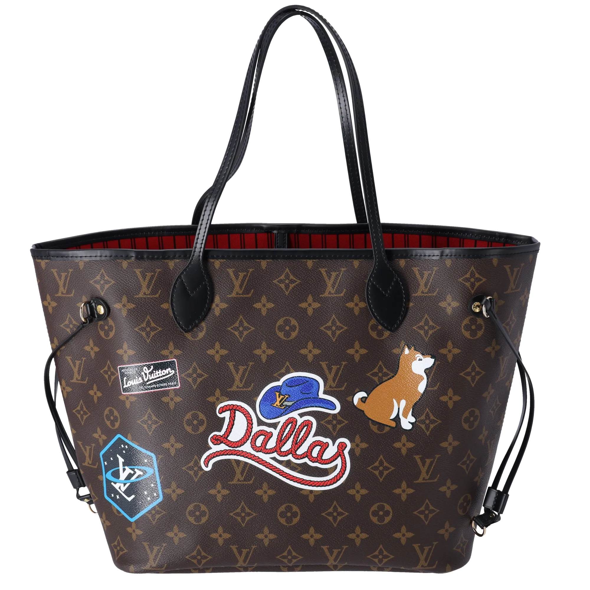 Louis Vuitton Neverfull MM My LV World Tour Monogram Tote Bag P00176 sold by Gaby's Bags product image thumbnail 3