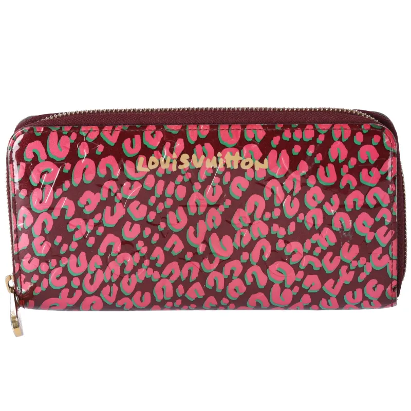 Louis Vuitton Multicolor Graffiti Patent Leather Stephen Sprouse Zippy Wallet sold by Gaby's Bags