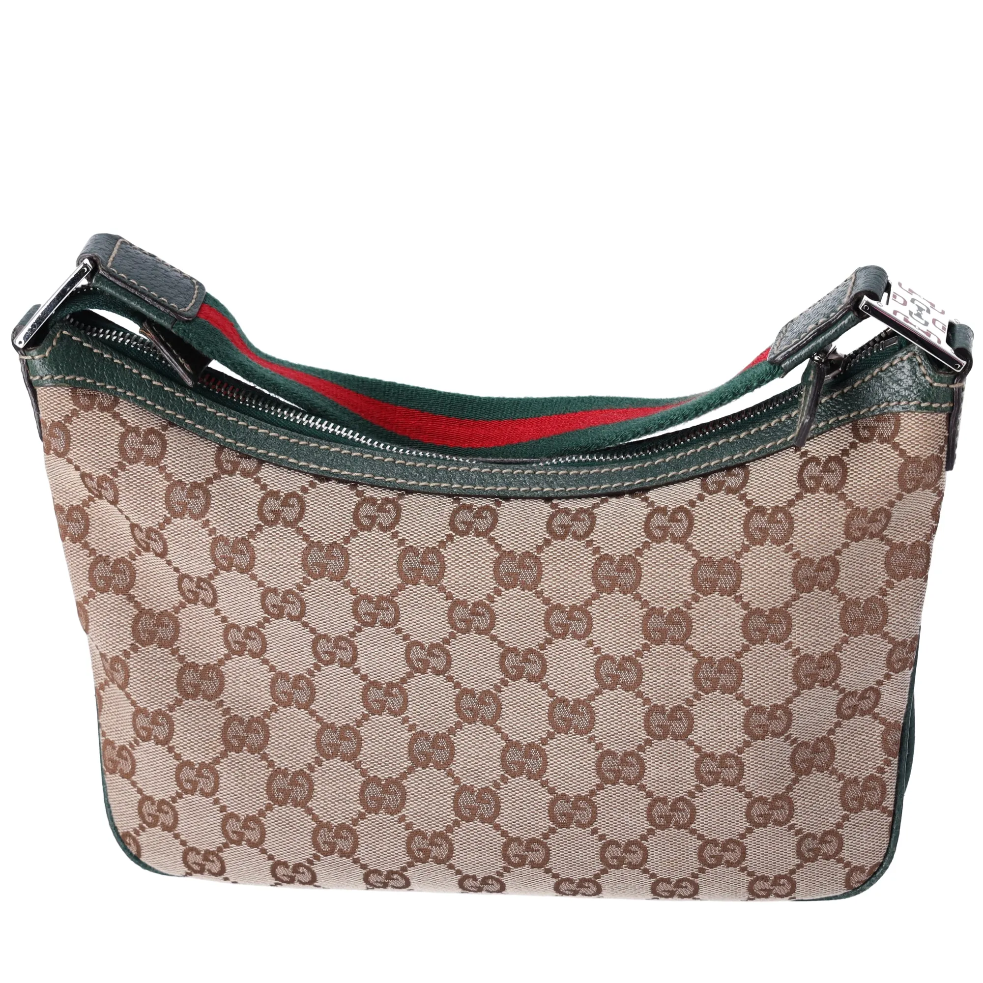 Gucci GG Monogram Small Pop Hobo Brown Green Red Multi sold by Gaby's Bags product image thumbnail 3