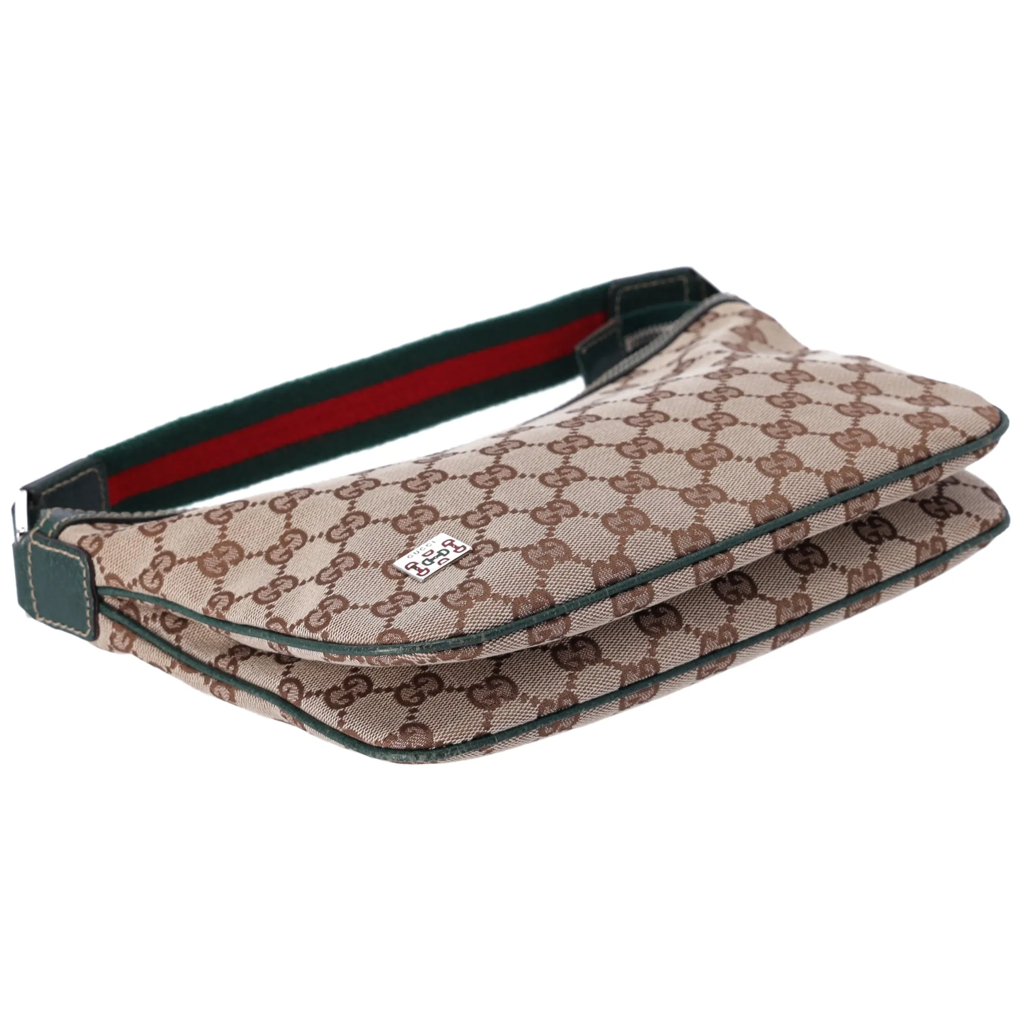 Gucci GG Monogram Small Pop Hobo Brown Green Red Multi sold by Gaby's Bags product image thumbnail 4