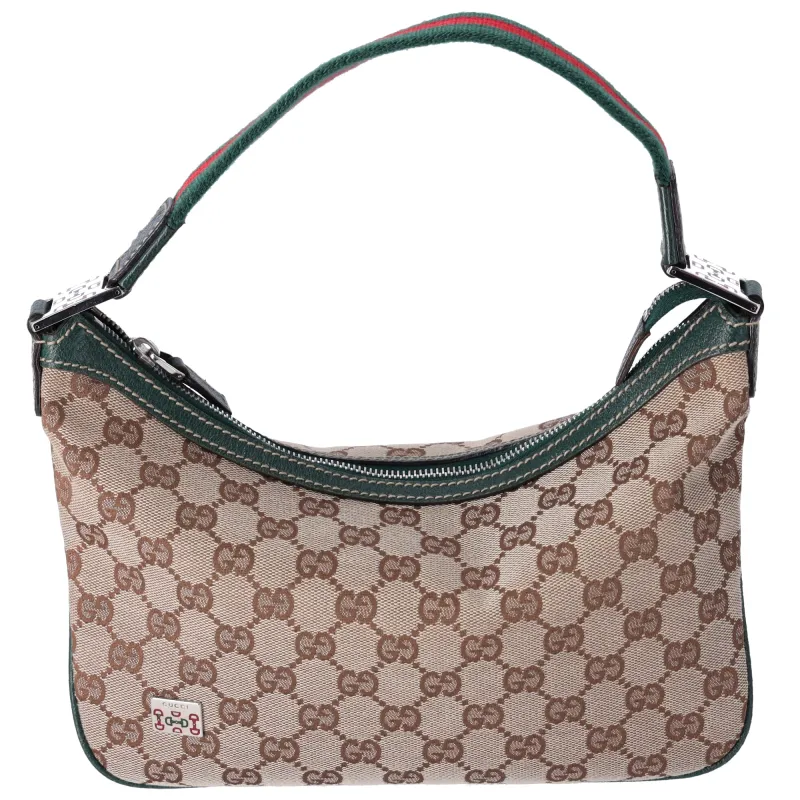 Gucci GG Monogram Small Pop Hobo Brown Green Red Multi sold by Gaby's Bags