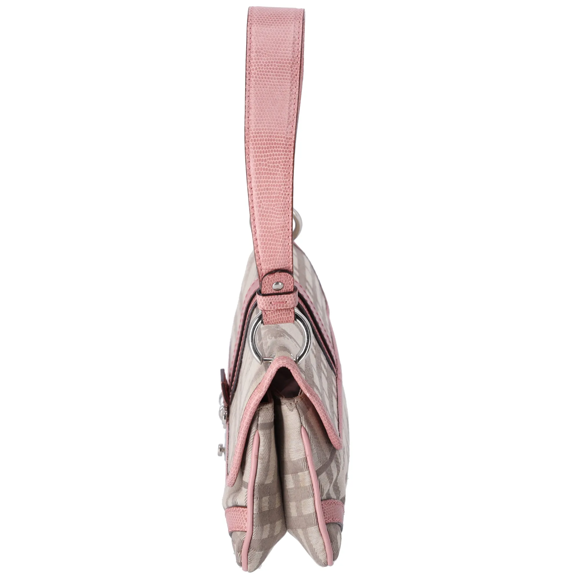 Burberry Small Shoulder Bag Beige Pink Jacquard Leather sold by Gaby's Bags product image thumbnail 2