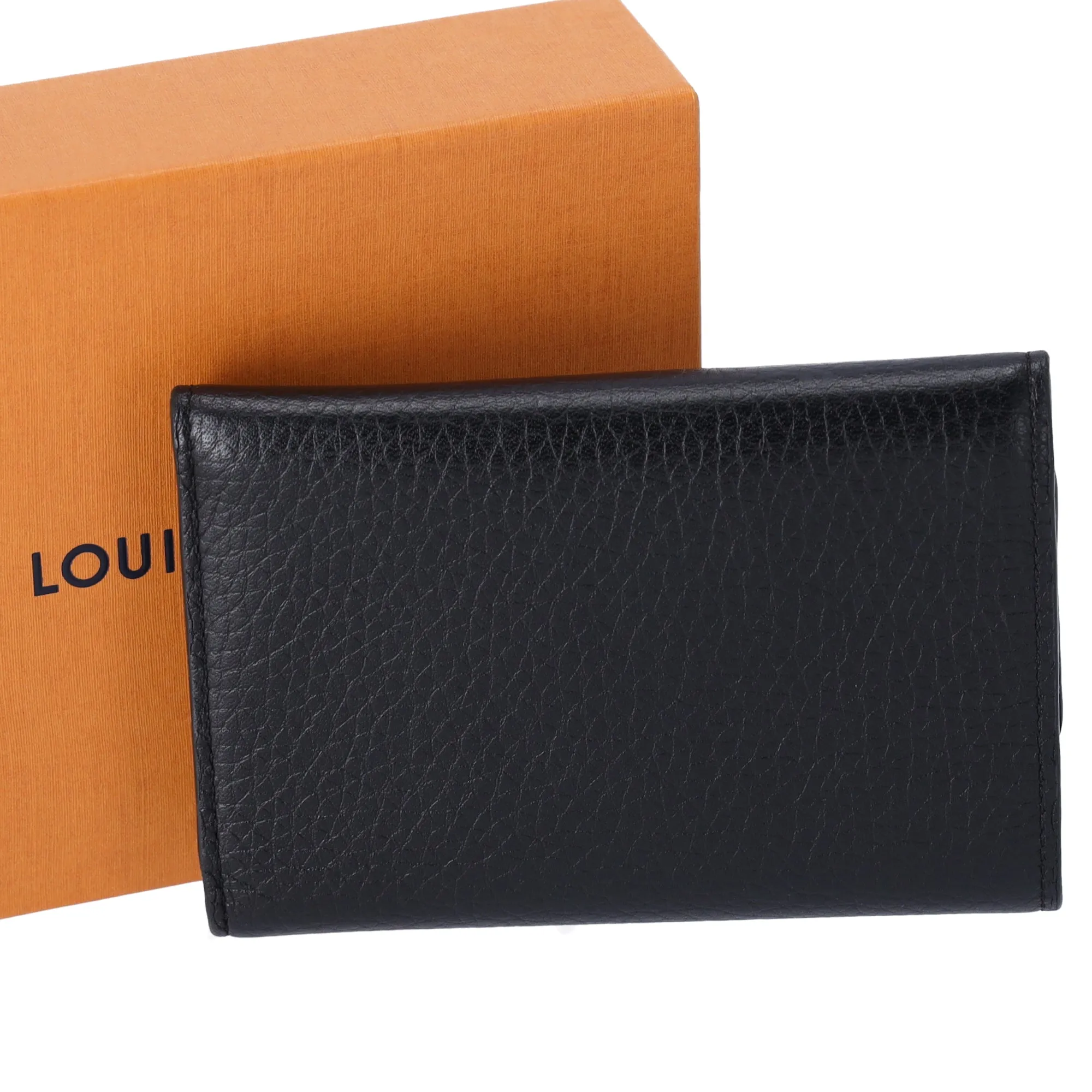 Louis Vuitton Capucines Compact Trifold Wallet Taurillon Perforated Black sold by Gaby's Bags product image thumbnail 2