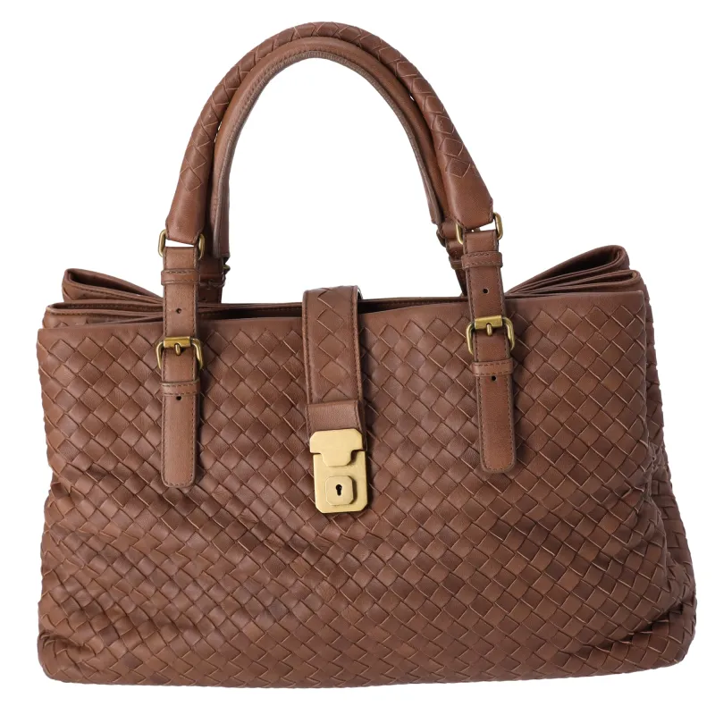 BOTTEGA VENETA Medium Roma Handbag 171265 Dark Brown Leather sold by Gaby's Bags