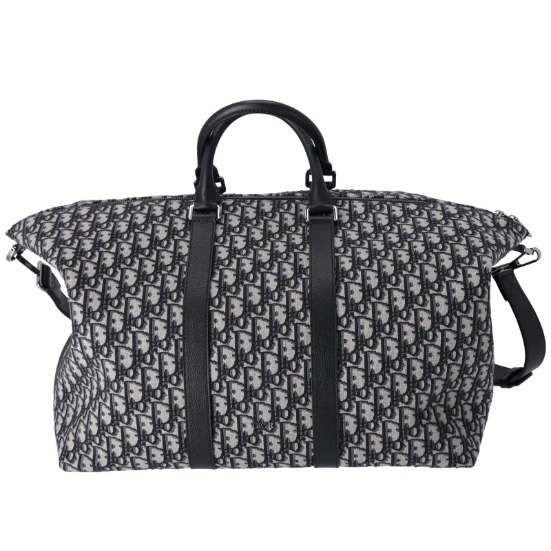 Christian Dior Weekender 40 Boston Bag 1ESDU134YKY Beige Navy Black sold by Gaby's Bags