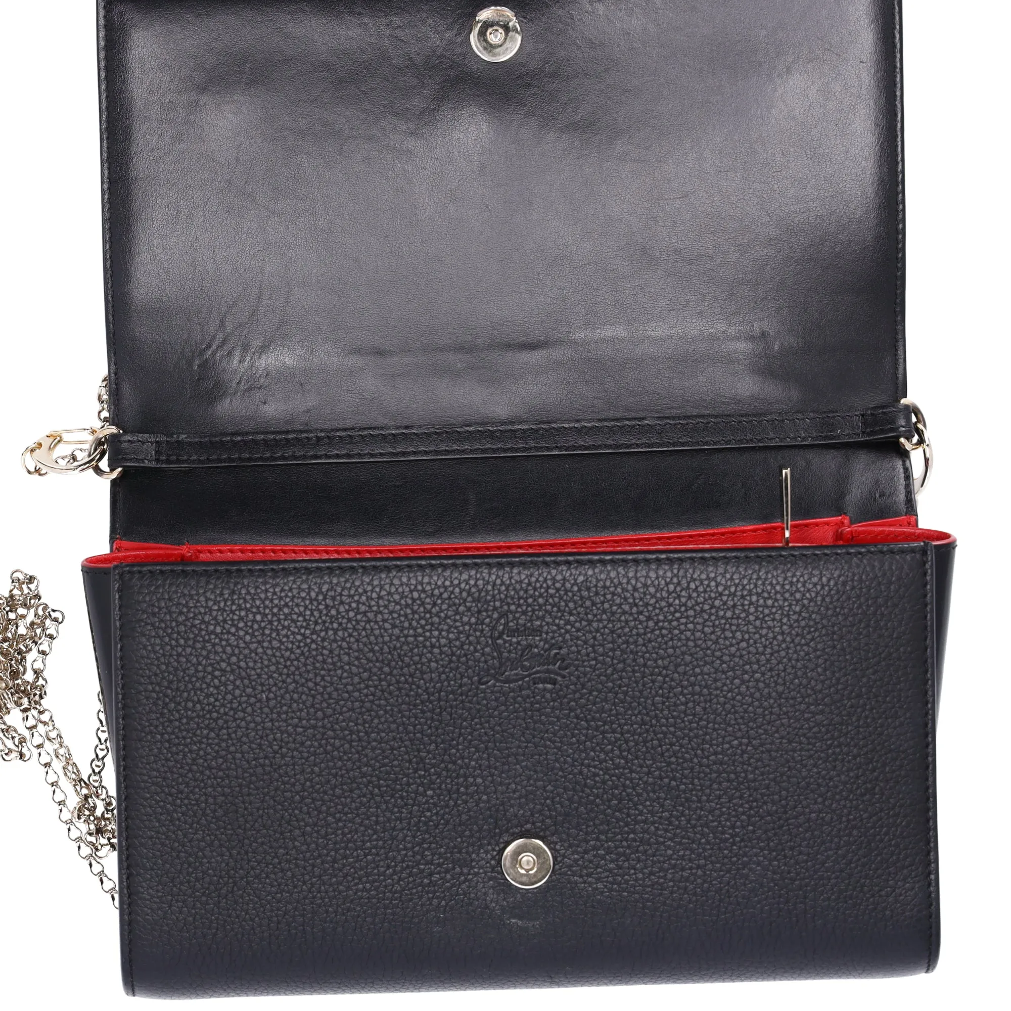 Christian Louboutin Paloma Clutch Crossbody Bag Black Leather Studded sold by Gaby's Bags product image thumbnail 5