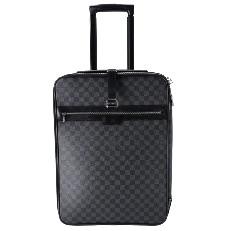 Louis Vuitton Pegase Leather Suitcase Cabin Bag LV Damier Canvas sold by Gaby's Bags