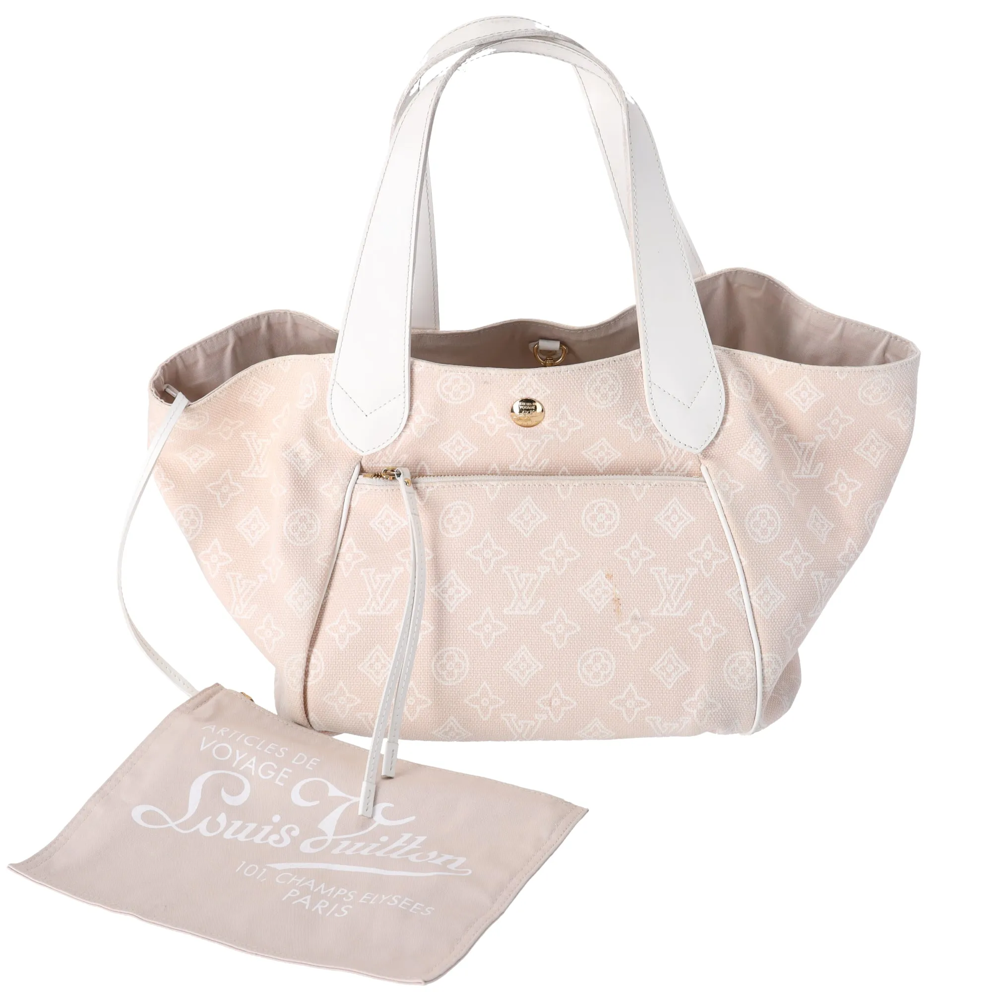 Louis Vuitton Cabas Ipanema GM LV Monogram Tote + Pouch Beige sold by Gaby's Bags product image thumbnail 3