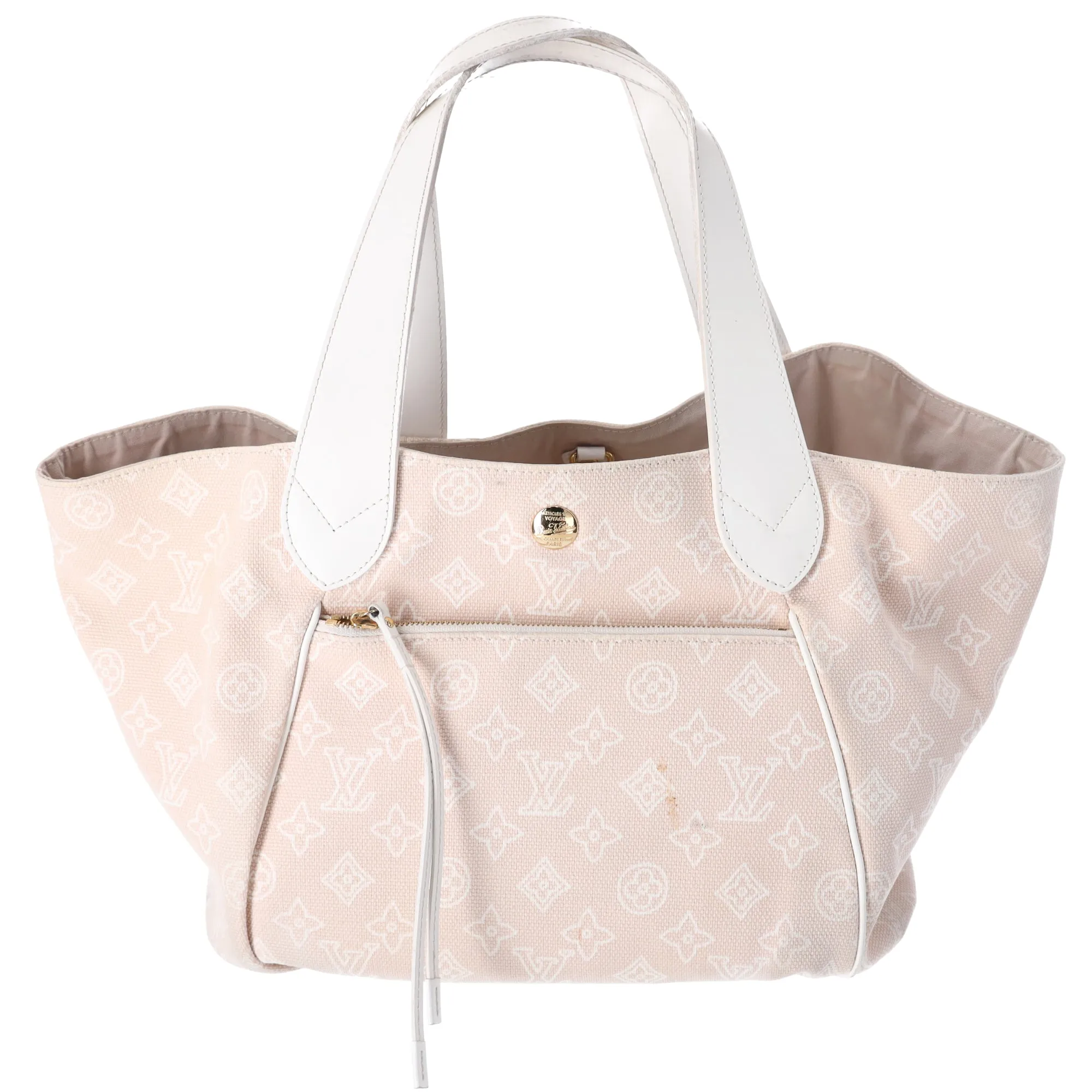 Louis Vuitton Cabas Ipanema GM LV Monogram Tote + Pouch Beige sold by Gaby's Bags