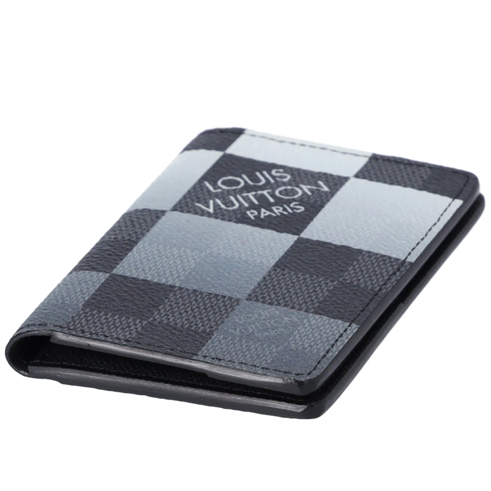 Louis Vuitton Pocket Organizer Damier Graphite Giant Card Case N40411 Blue sold by Gaby's Bags product image thumbnail 5
