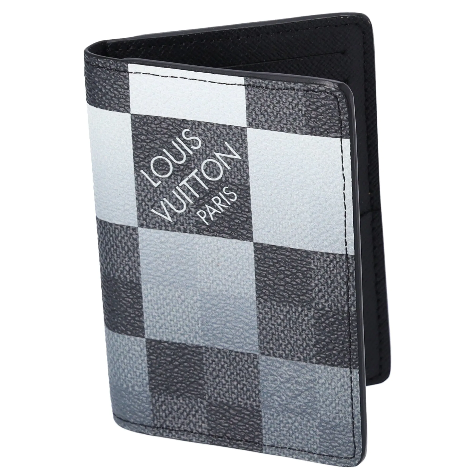 Louis Vuitton Pocket Organizer Damier Graphite Giant Card Case N40411 Blue sold by Gaby's Bags product image thumbnail 3
