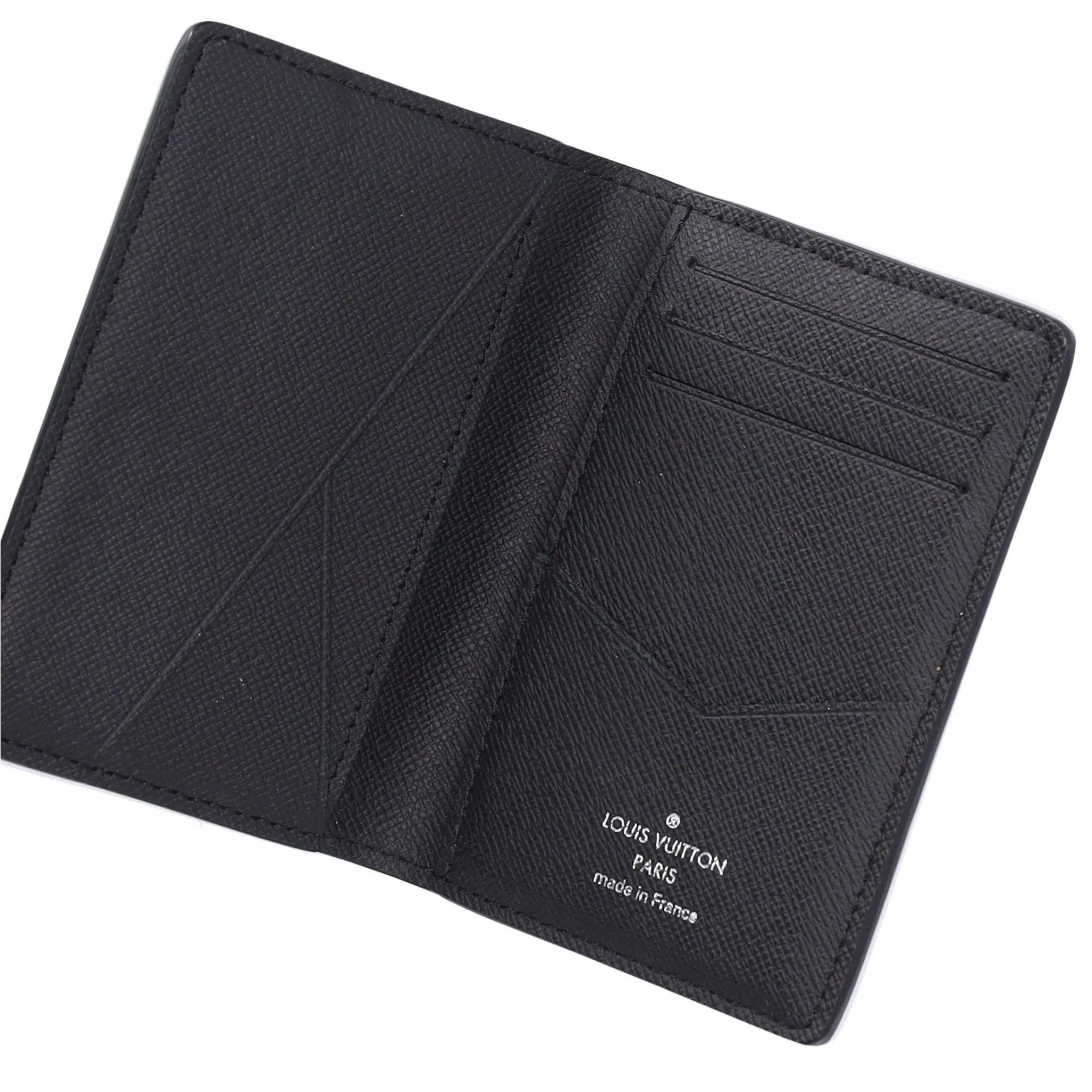 Louis Vuitton Pocket Organizer Damier Graphite Giant Card Case N40411 Blue sold by Gaby's Bags product image thumbnail 4