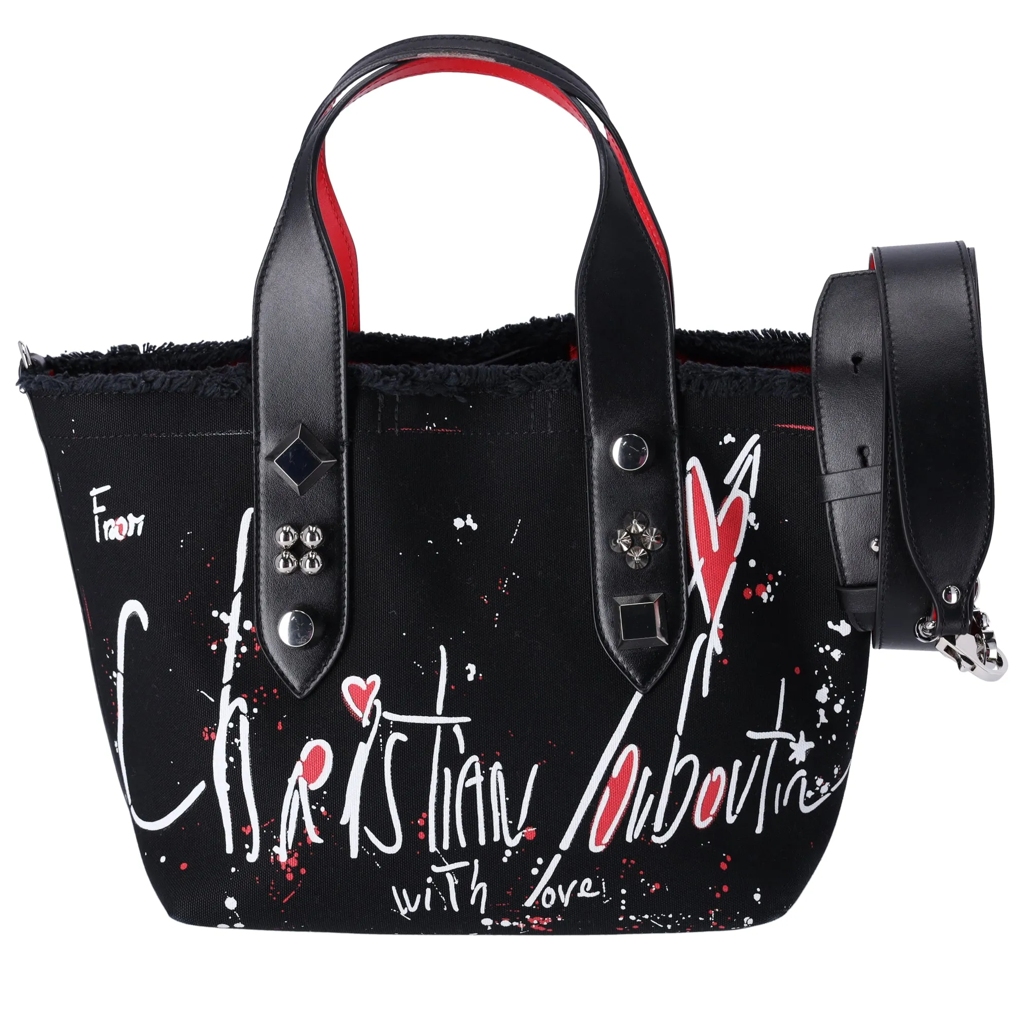 Christian Louboutin Frangibus Small Tote Bag Black sold by Gaby's Bags