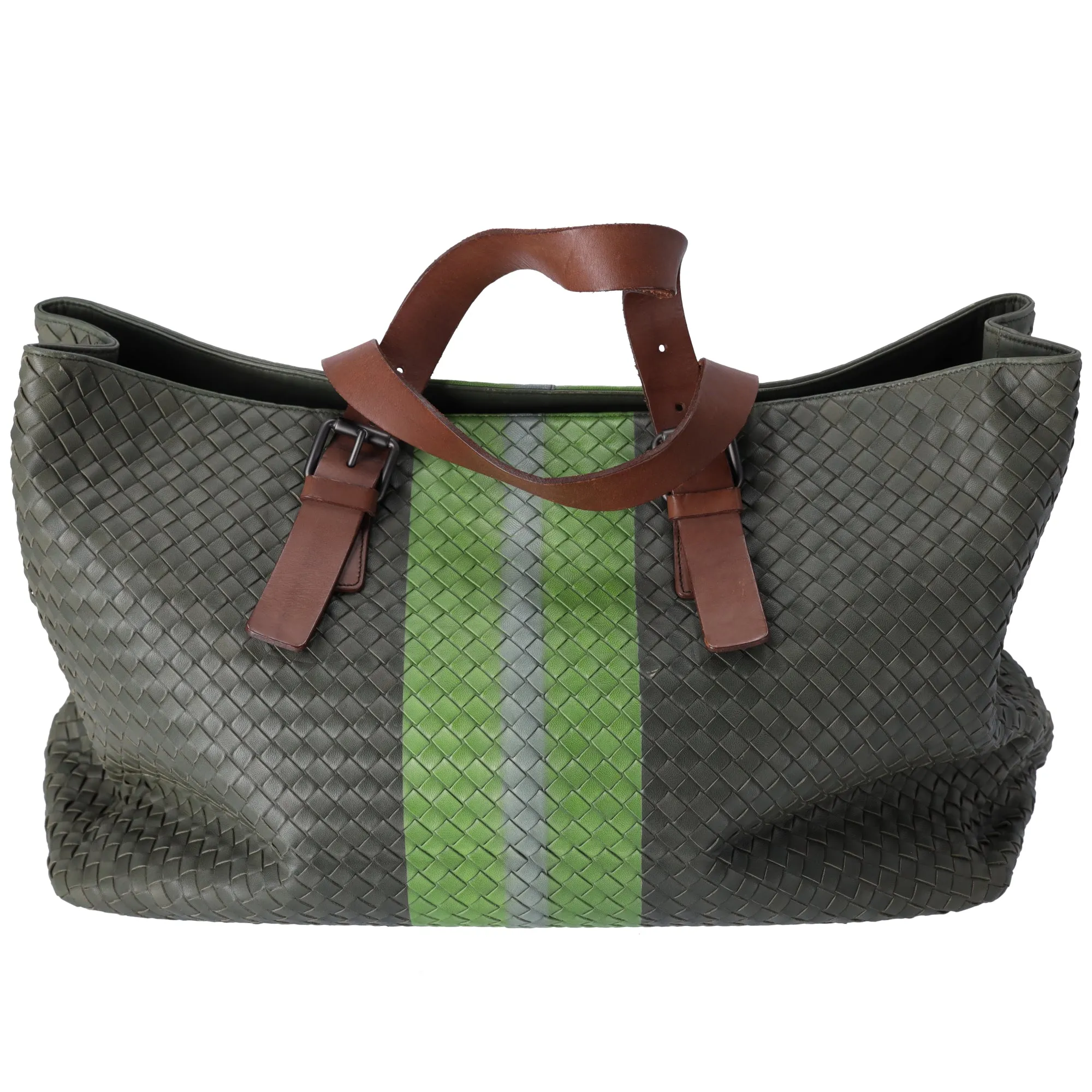BOTTEGA VENETA Intrecciato Tote Bag 189632 Khaki Light Green Multi sold by Gaby's Bags product image thumbnail 3