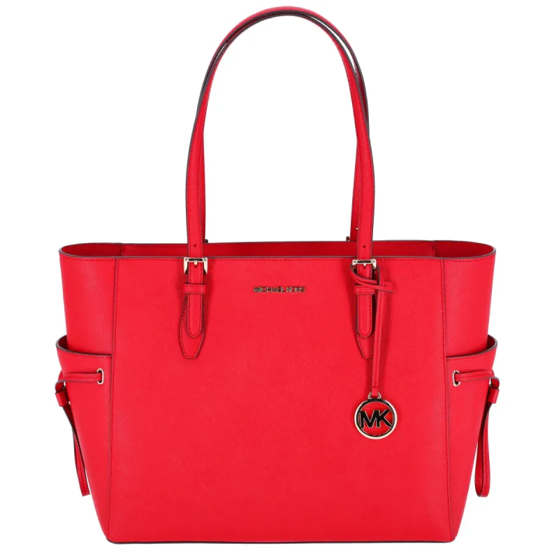 Michael Kors Gilly Drawstring Large Top Zip Tote Bright Red Saffiano Leather sold by Gaby's Bags