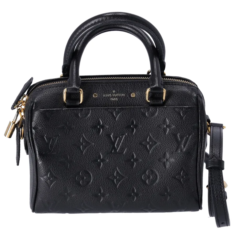 Louis Vuitton Speedy Bandouliere 20 Monogram Empreinte Handbag M42397 Black sold by Gaby's Bags