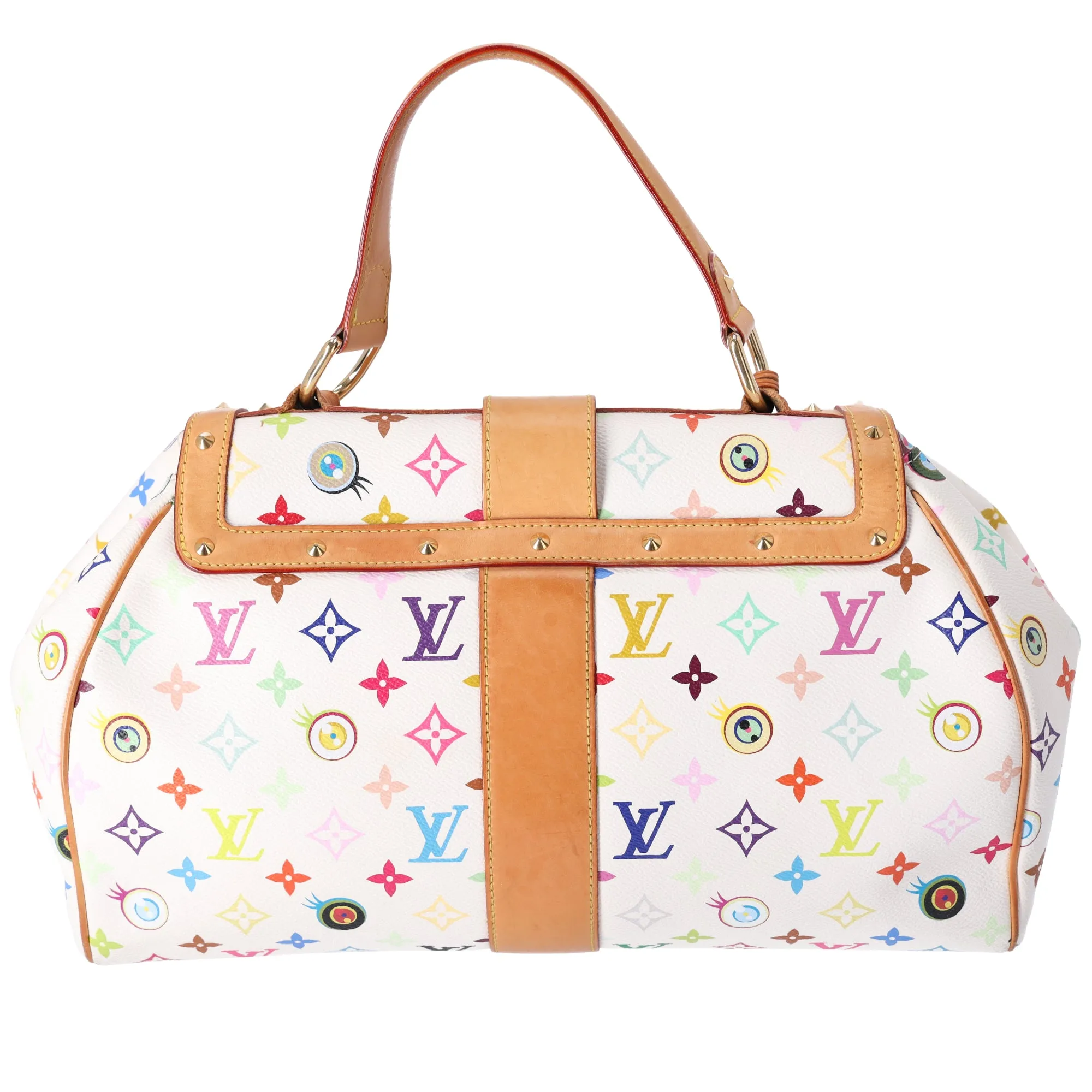Louis Vuitton x Murakami Sac Retro GM Eye Love Monogram Handbag M92053 Blanc sold by Gaby's Bags product image thumbnail 3
