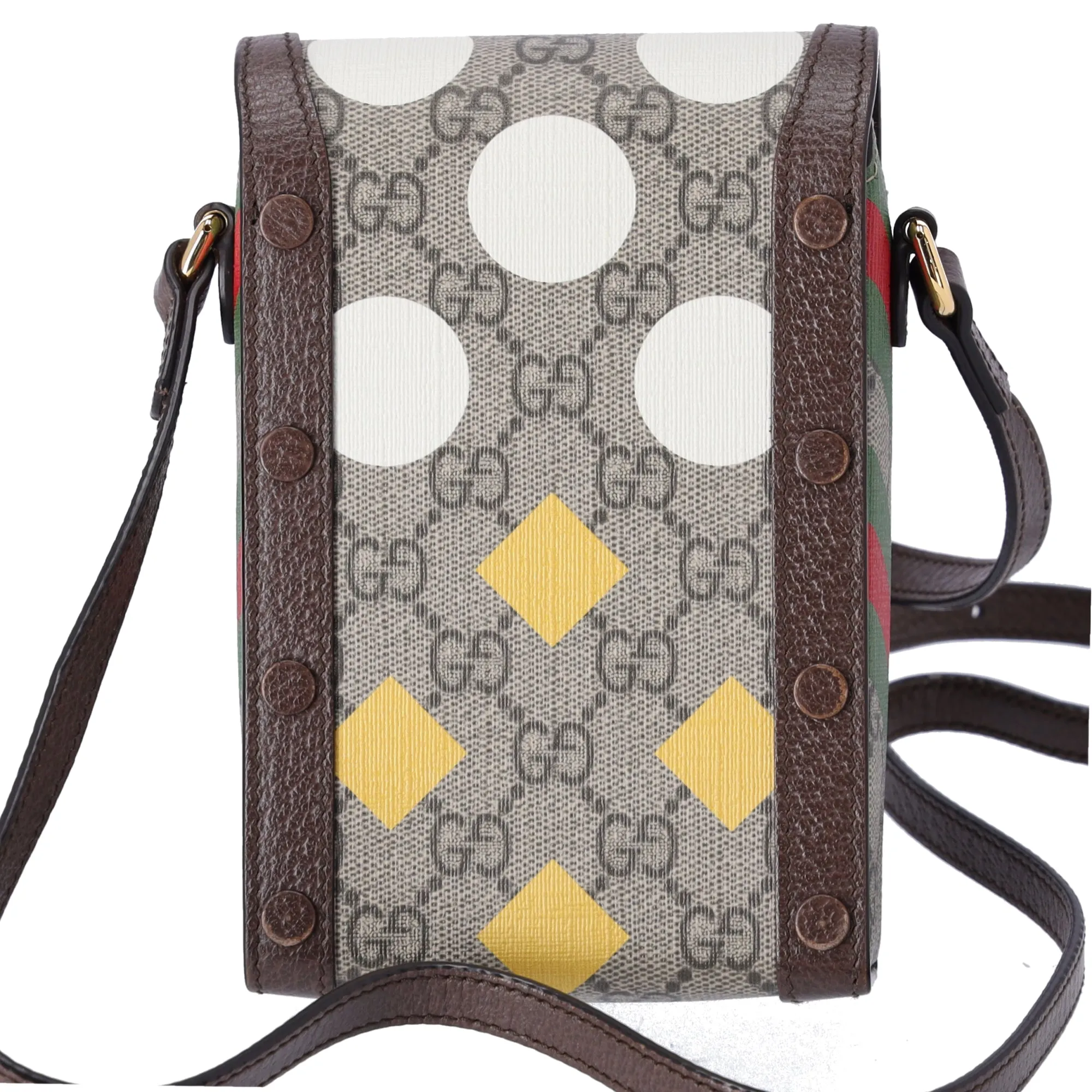 GUCCI Horsebit Phone Crossbody GG Supreme Shoulder Bag 625615 Dots sold by Gaby's Bags product image thumbnail 2