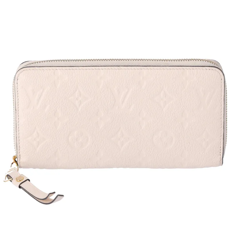 Louis Vuitton Zippy Wallet Monogram Empreinte Long Wallet M82212 Creme sold by Gaby's Bags