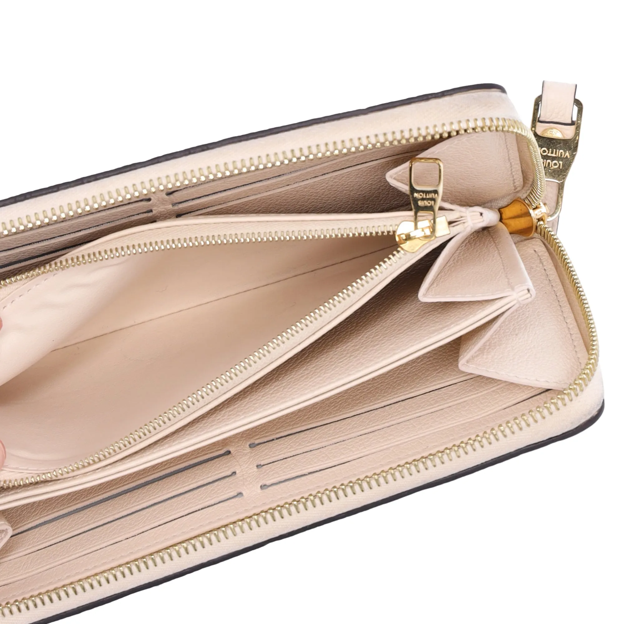 Louis Vuitton Zippy Wallet Monogram Empreinte Long Wallet M82212 Creme sold by Gaby's Bags product image thumbnail 5