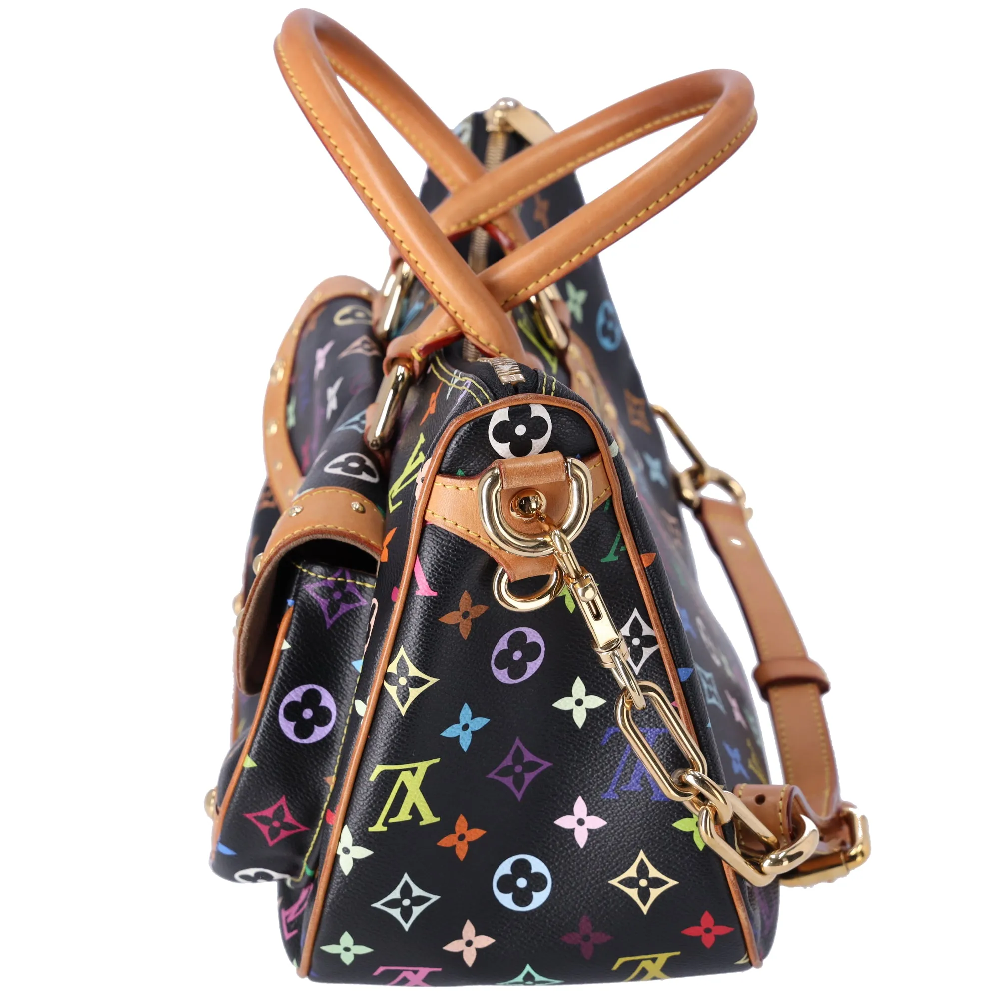 Louis Vuitton x Murakami Rita Shoulder Bag Multicolor Monogram M40126 Black sold by Gaby's Bags product image thumbnail 2
