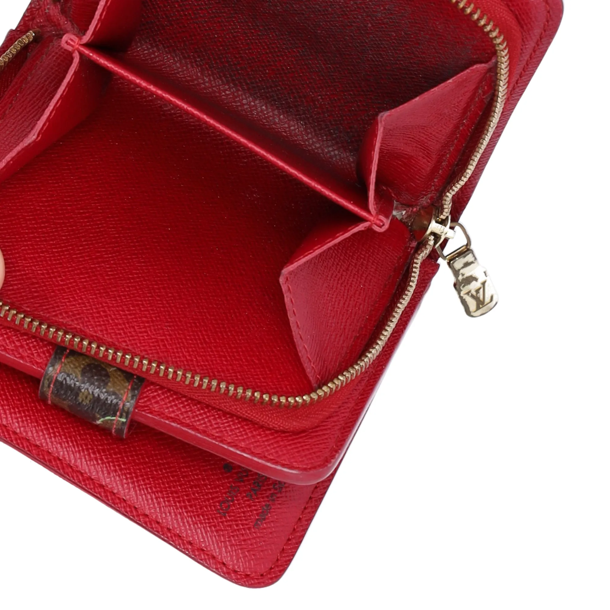Louis Vuitton Compact Zip Bifold Wallet M95005 Monogram Cherry Canvas sold by Gaby's Bags product image thumbnail 5
