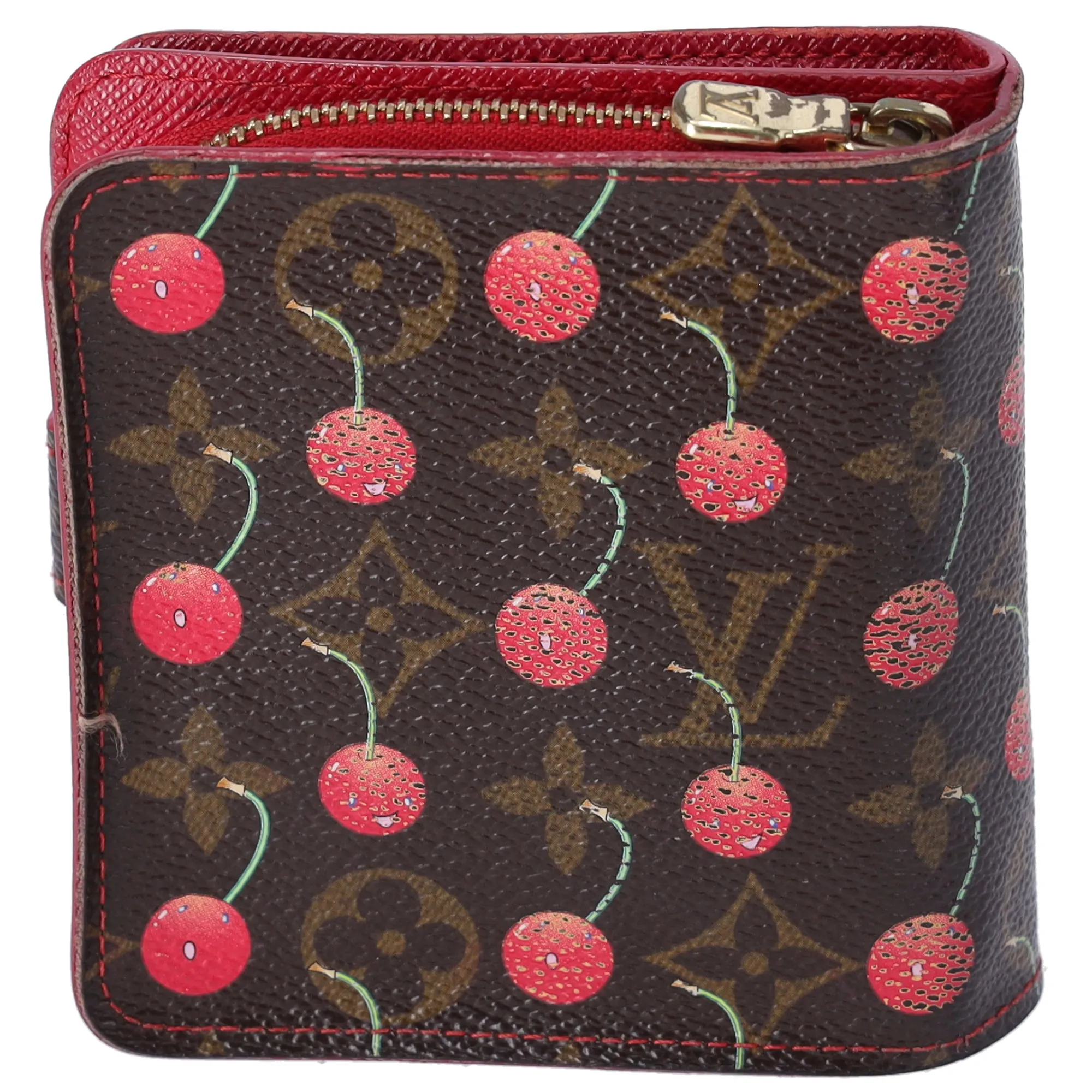 Louis Vuitton Compact Zip Bifold Wallet M95005 Monogram Cherry Canvas sold by Gaby's Bags product image thumbnail 2