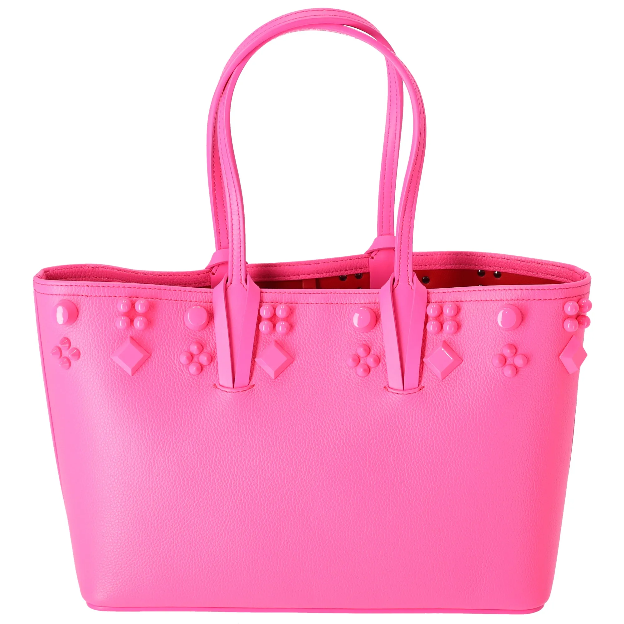 Christian Louboutin Cabata Small Tote Bag Neon Pink Leather sold by Gaby's Bags product image thumbnail 3