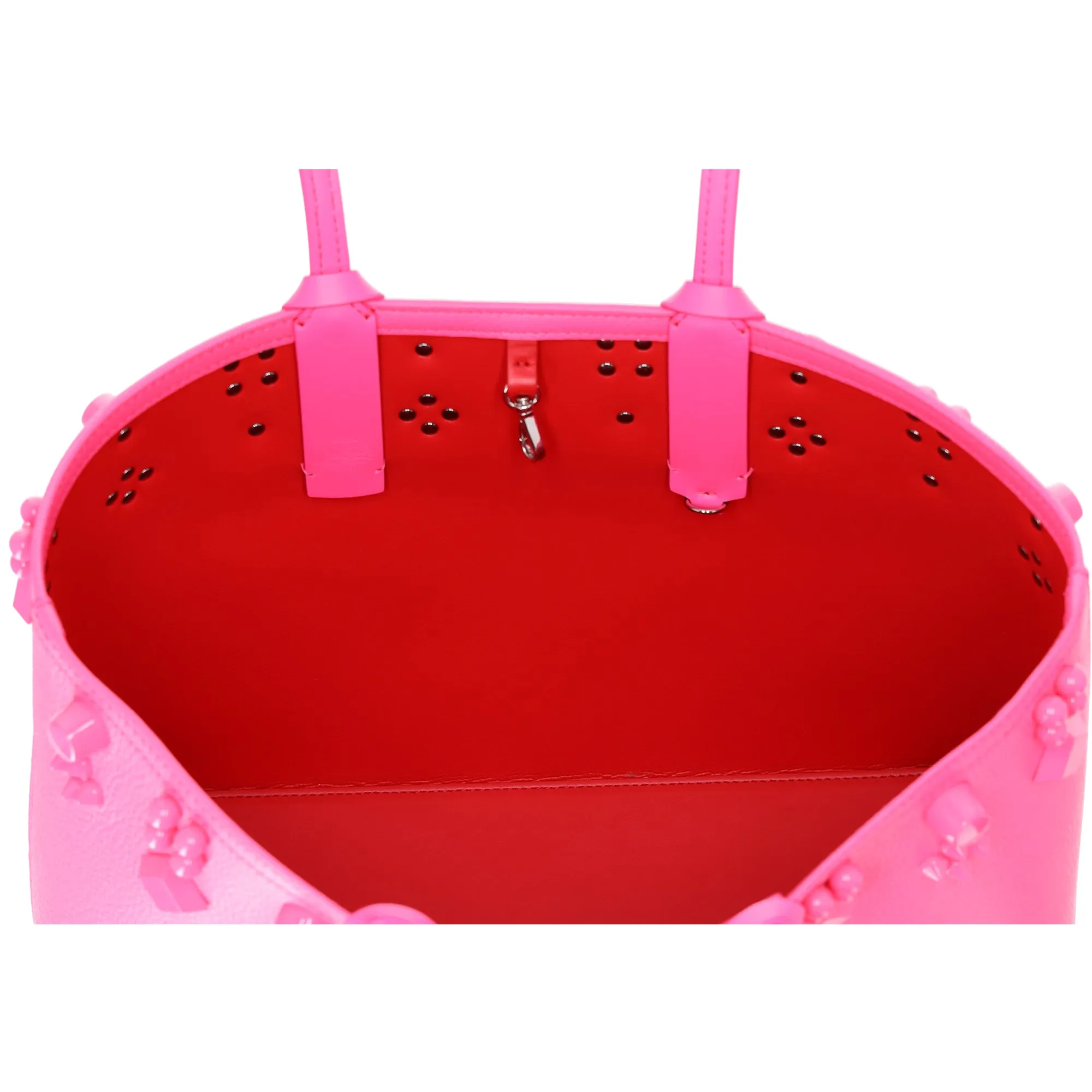 Christian Louboutin Cabata Small Tote Bag Neon Pink Leather sold by Gaby's Bags product image thumbnail 4