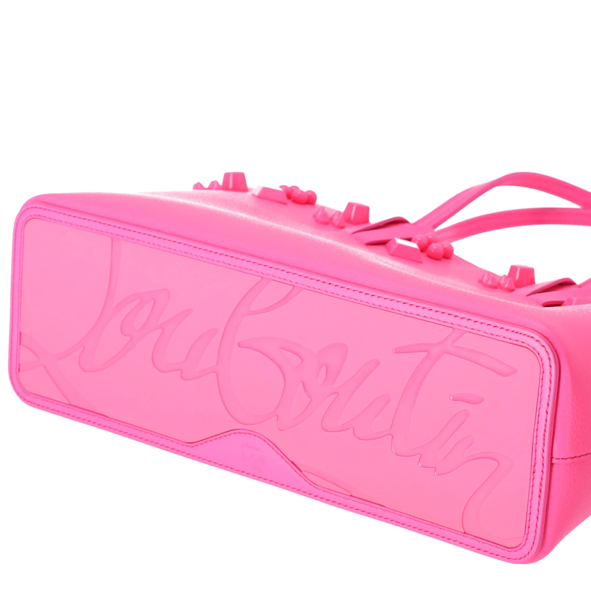 Christian Louboutin Cabata Small Tote Bag Neon Pink Leather sold by Gaby's Bags product image thumbnail 5