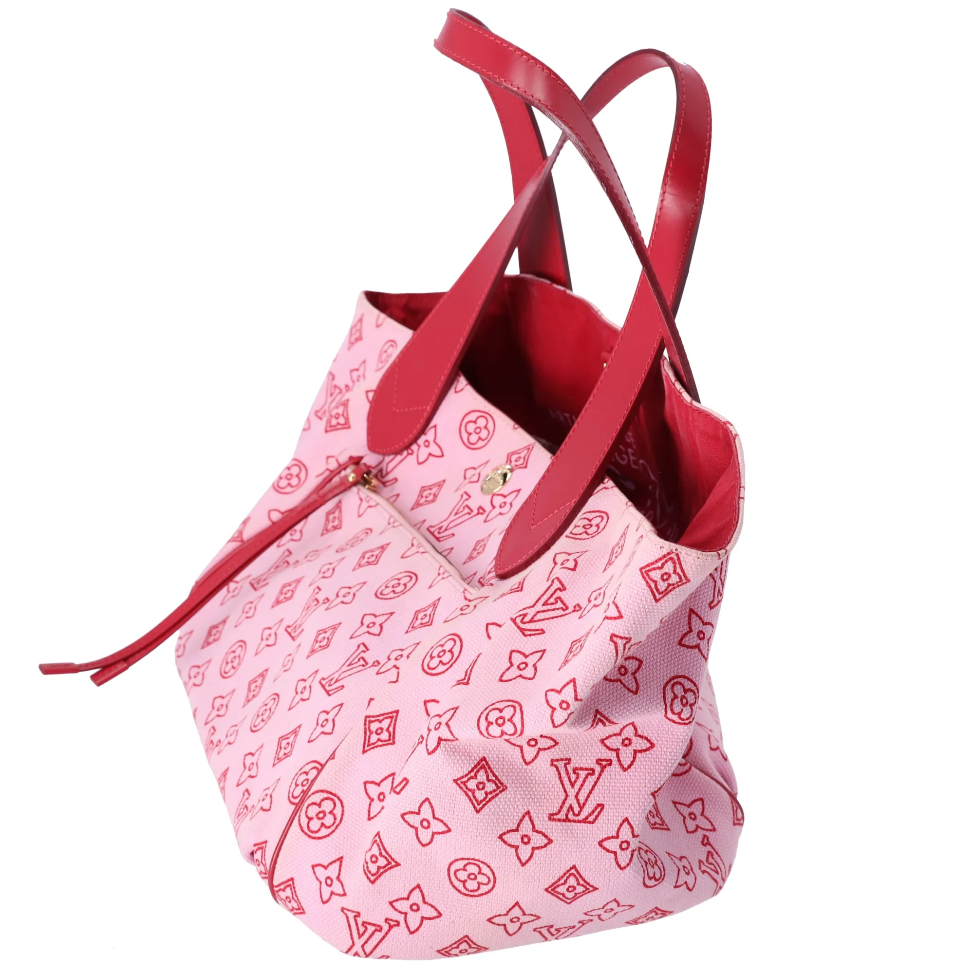 Louis Vuitton Cabas Ipanema PM Beach Line Tote Bag M95984 Rose Canvas sold by Gaby's Bags product image thumbnail 3