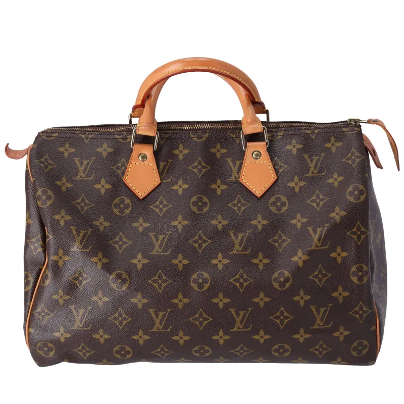 Louis Vuitton Speedy 35 Monogram Handbag M41524 Canvas sold by Gaby's Bags